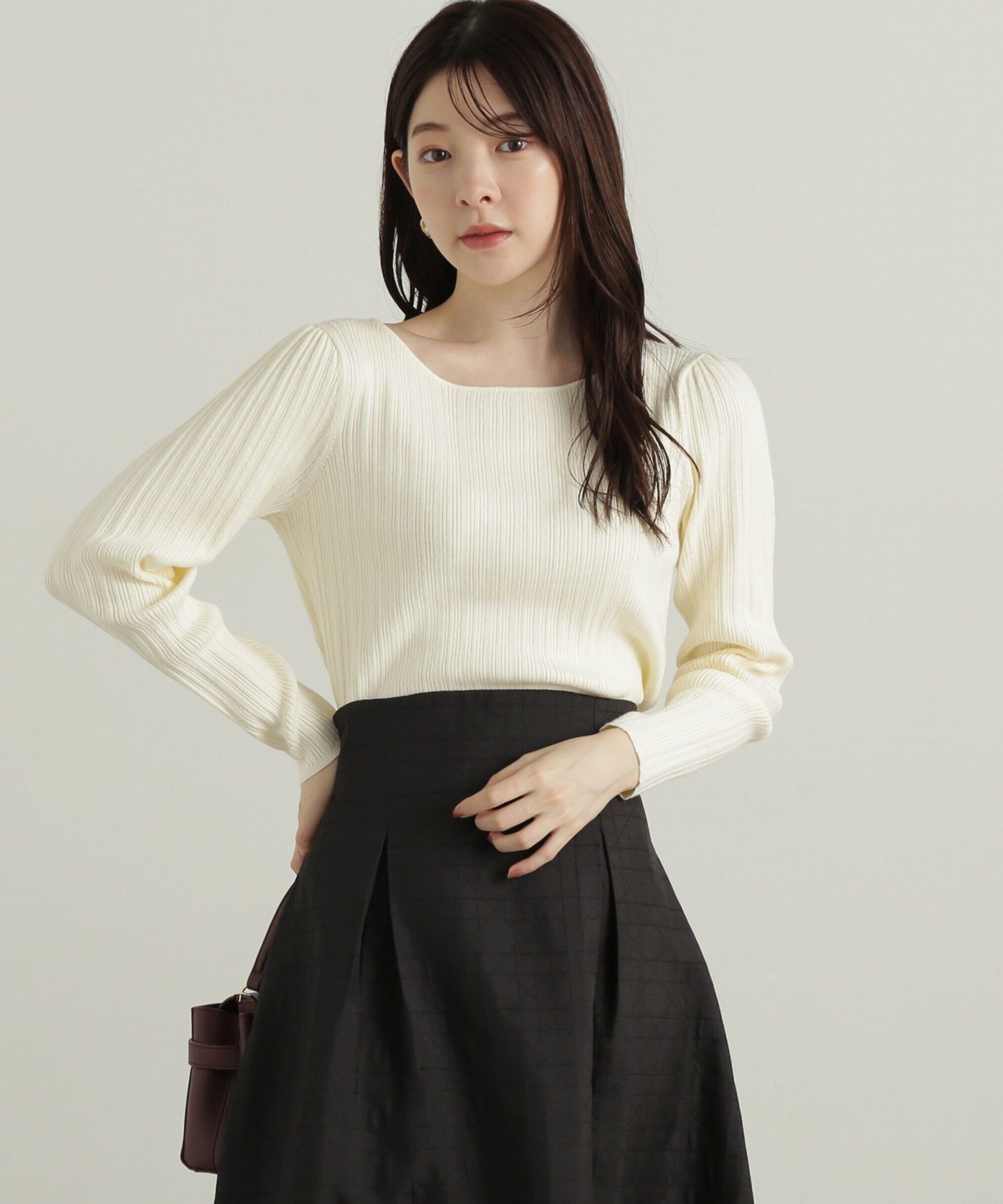 PROPORTION BODY DRESSING「バックリボンリブニット」|ニット・セーター|