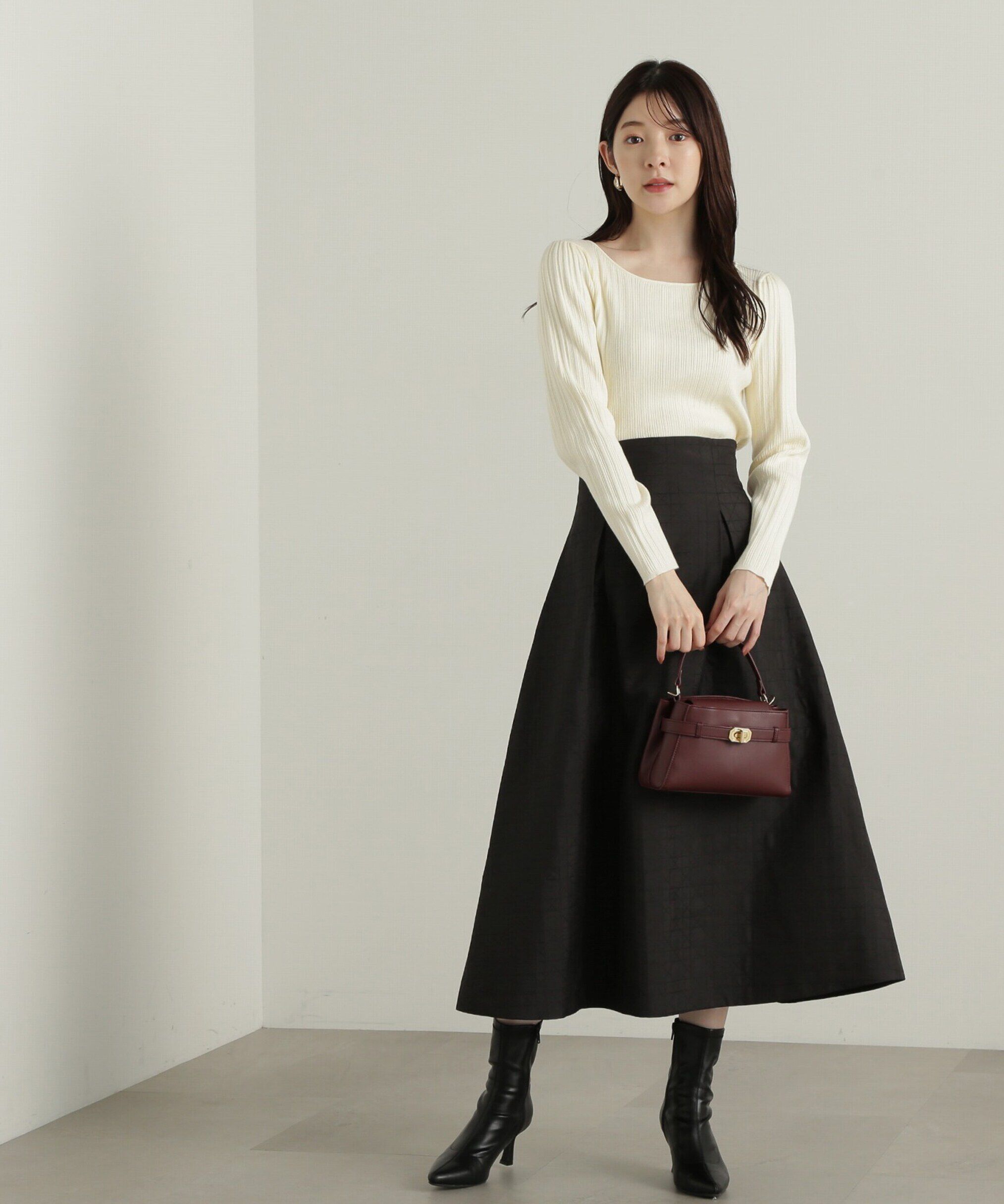 PROPORTION BODY DRESSING「バックリボンリブニット」|ニット・セーター|