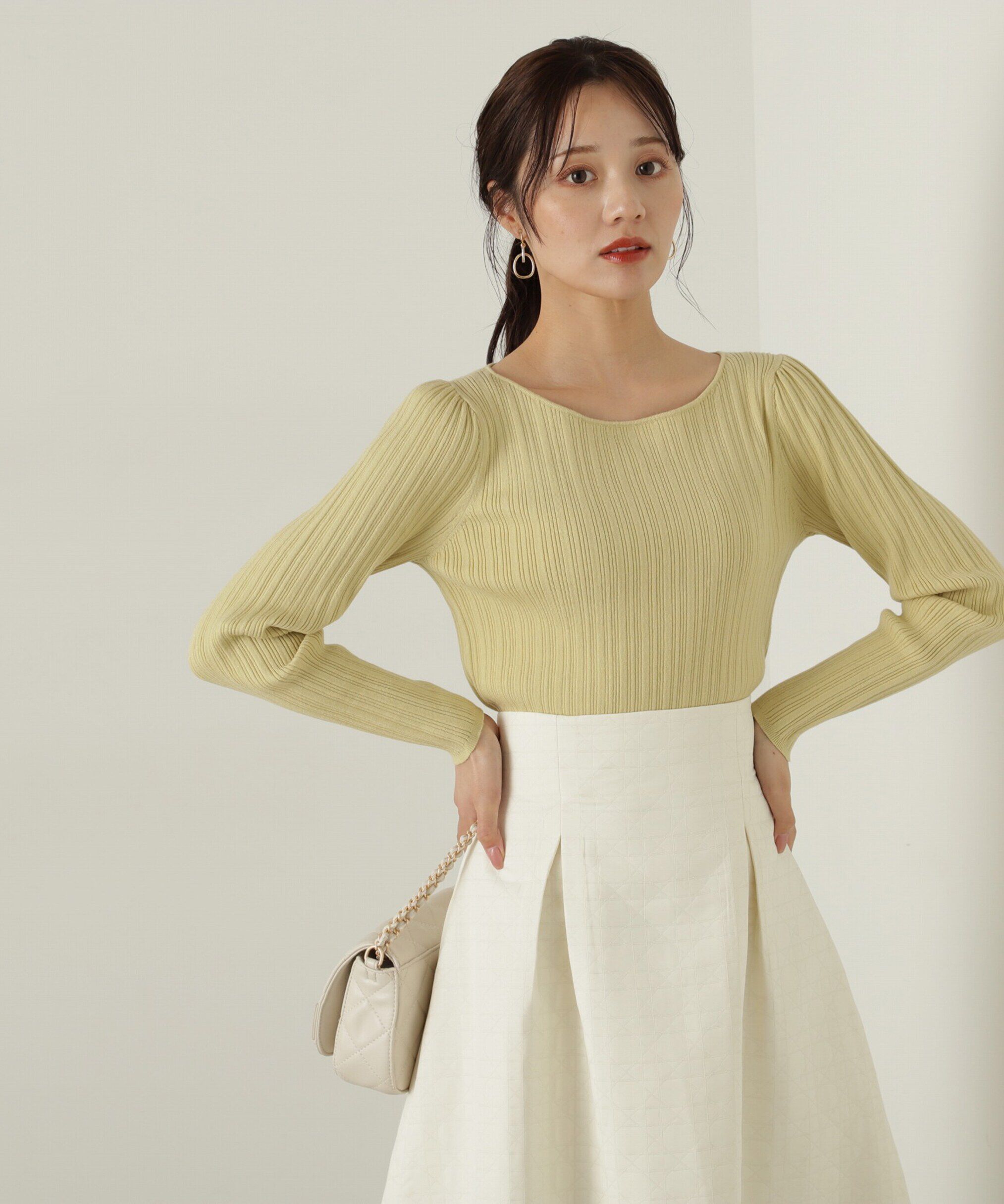 PROPORTION BODY DRESSING「バックリボンリブニット」|ニット・セーター|