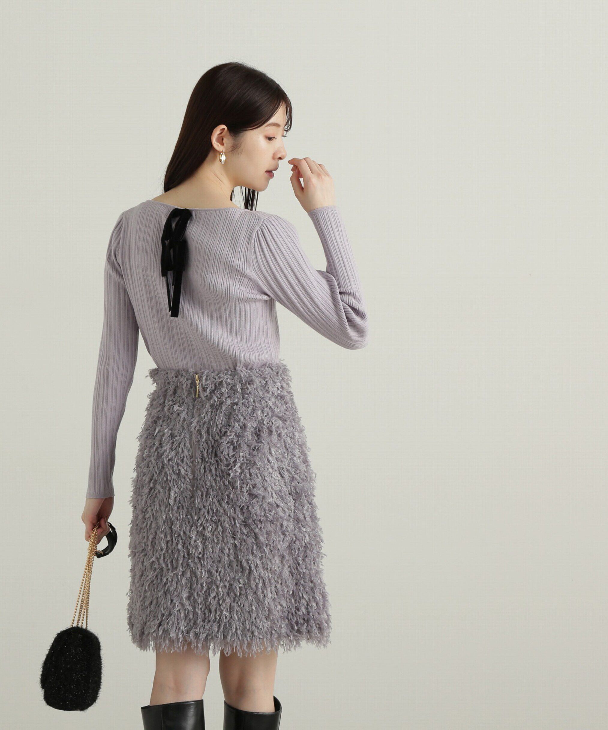 PROPORTION BODY DRESSING「バックリボンリブニット」|ニット・セーター|