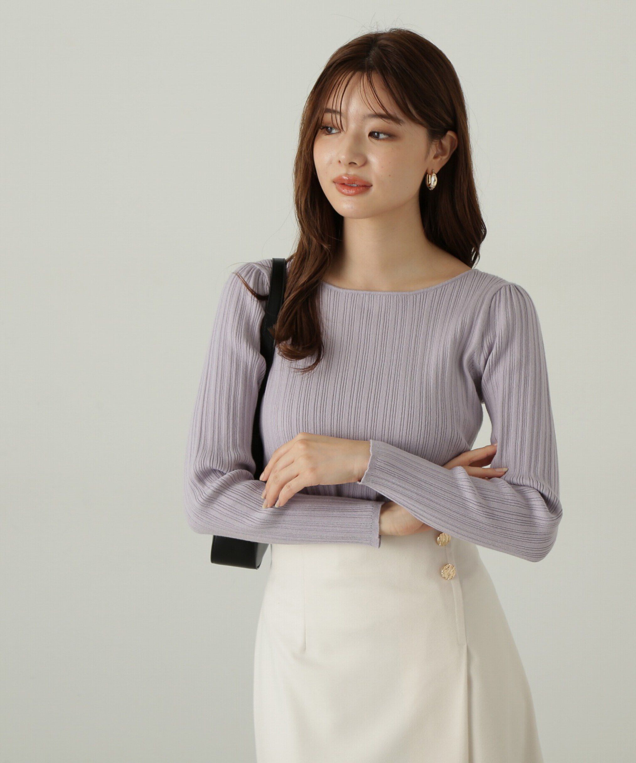 PROPORTION BODY DRESSING「バックリボンリブニット」|ニット・セーター|