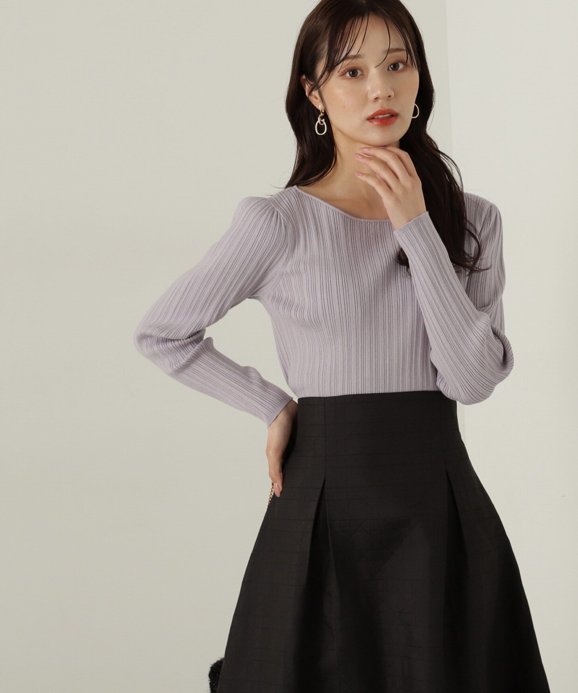 PROPORTION BODY DRESSING「バックリボンリブニット」|ニット・セーター|