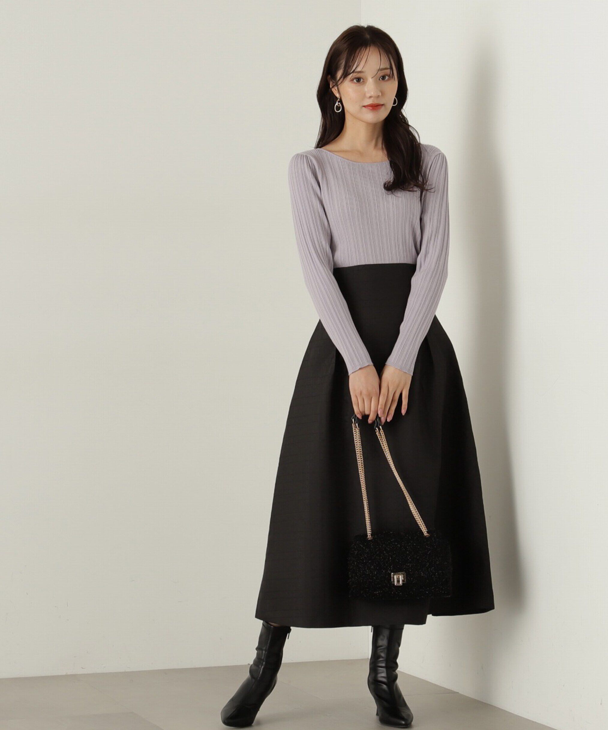 PROPORTION BODY DRESSING「バックリボンリブニット」|ニット・セーター|