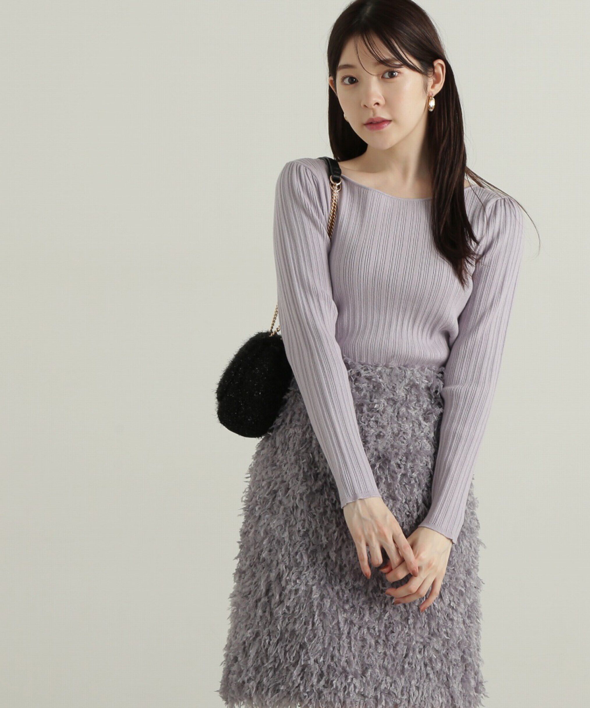 PROPORTION BODY DRESSING「バックリボンリブニット」|ニット・セーター|