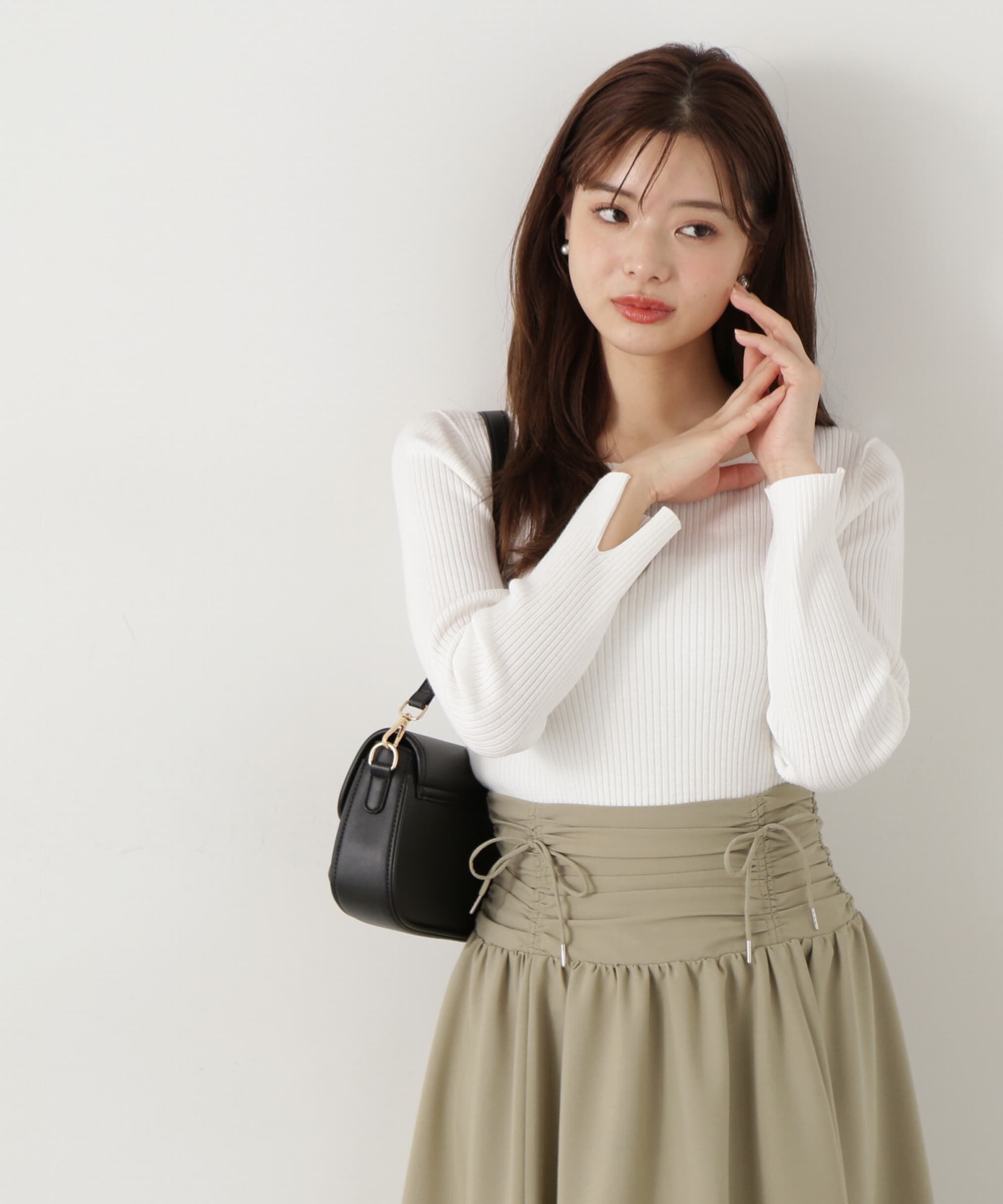 PROPORTION BODY DRESSING「ボートネックリブニット」|ニット・セーター|