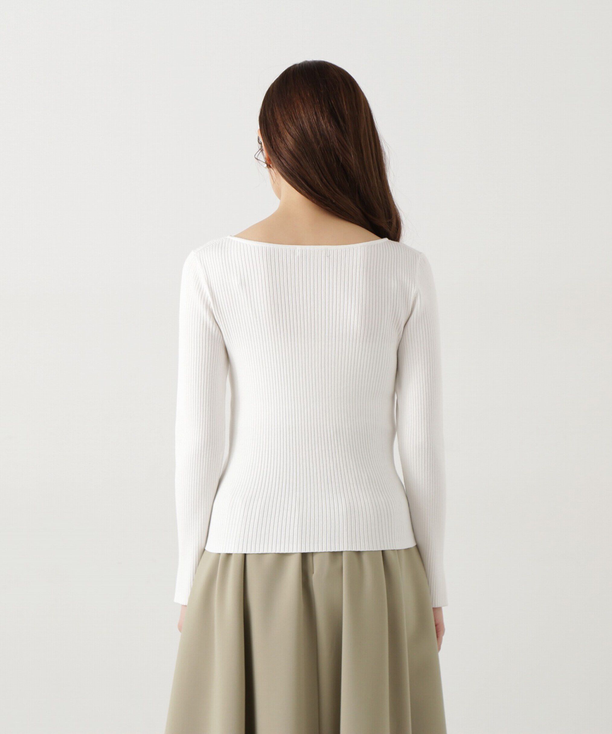 PROPORTION BODY DRESSING「ボートネックリブニット」|ニット・セーター|