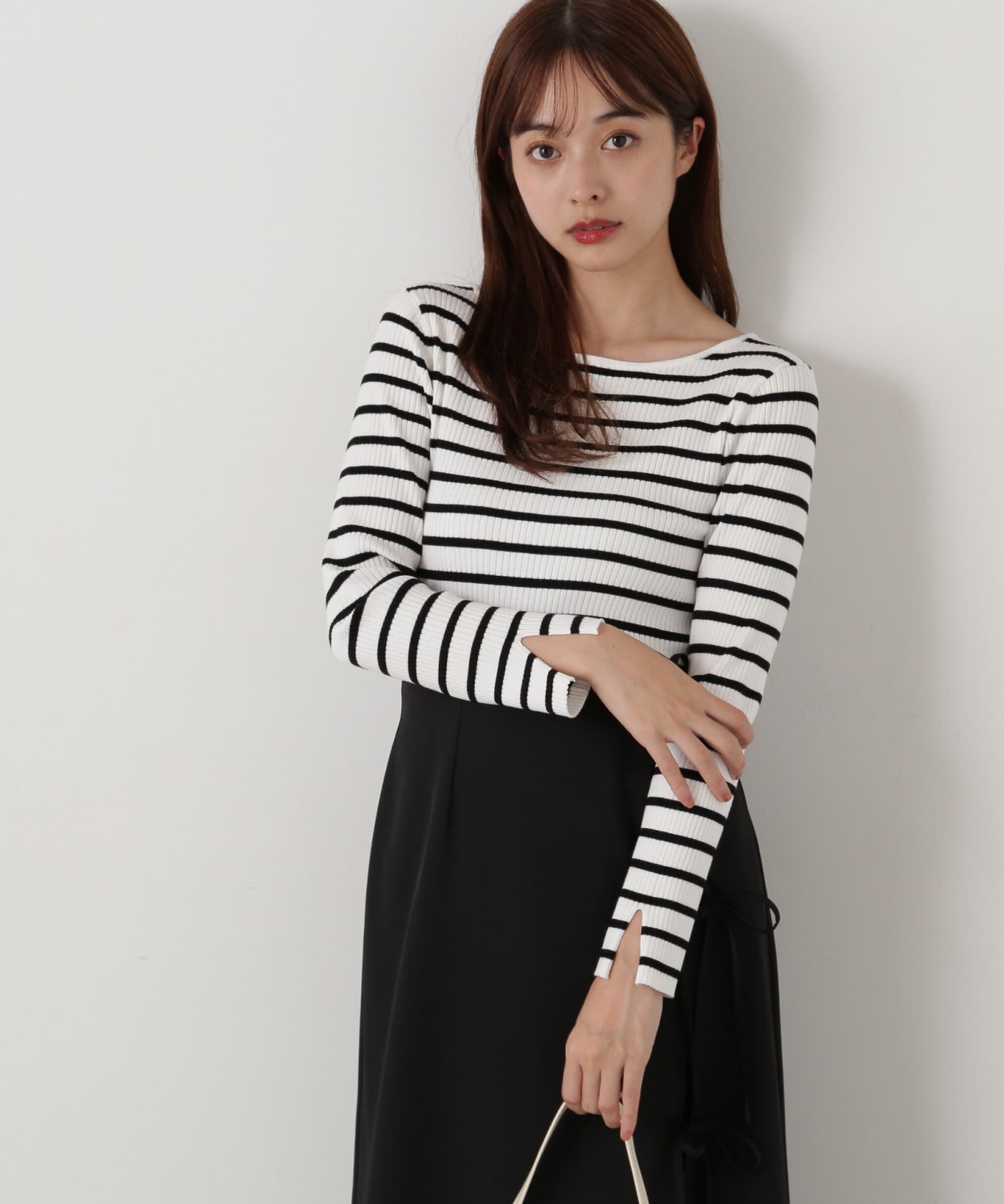 PROPORTION BODY DRESSING「ボートネックリブニット」|ニット・セーター|