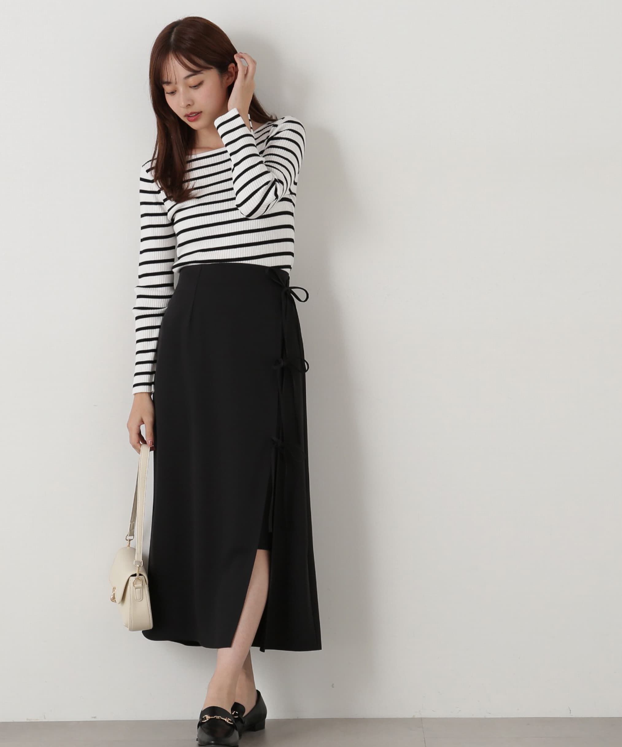 PROPORTION BODY DRESSING「ボートネックリブニット」|ニット・セーター|