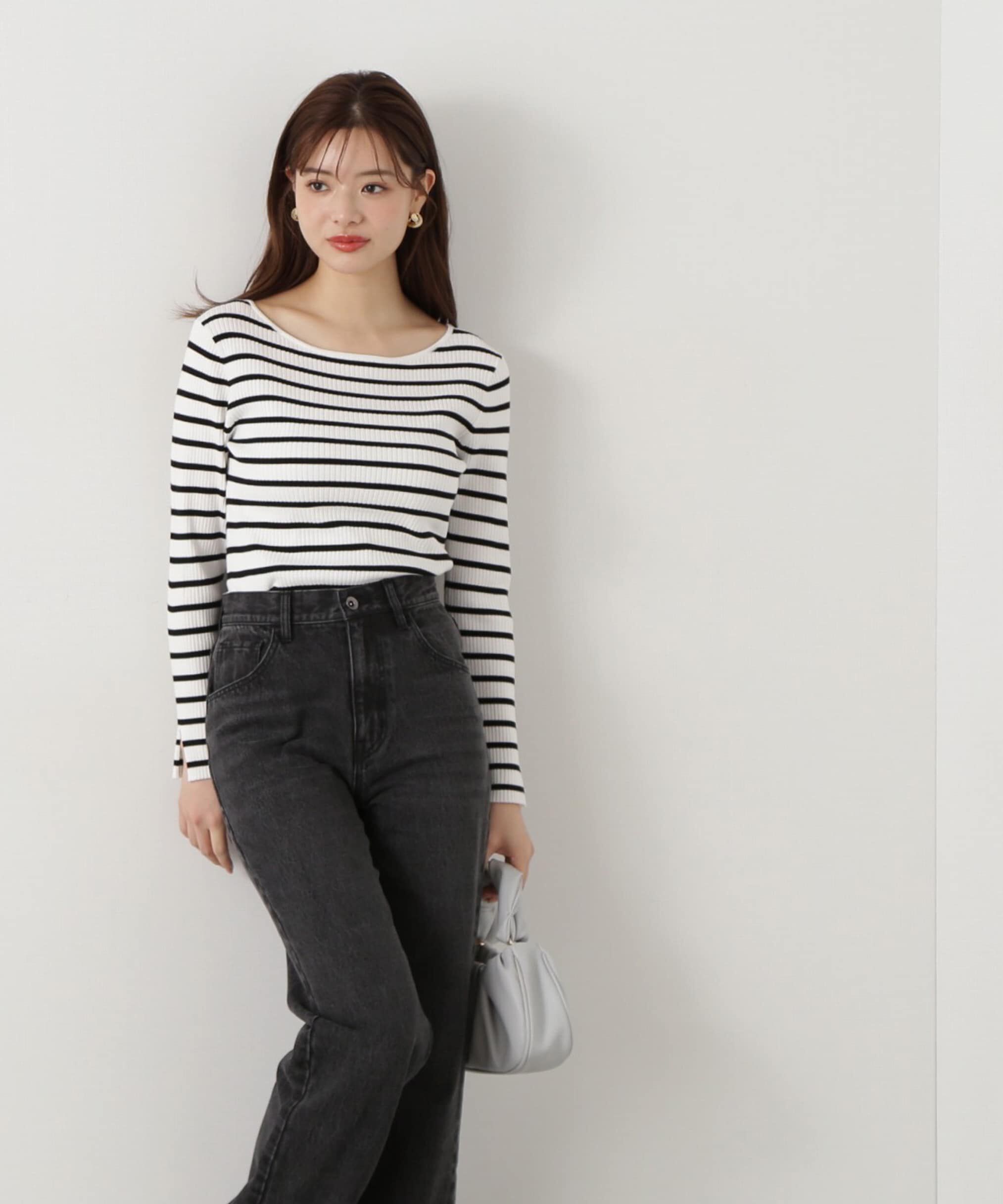 PROPORTION BODY DRESSING「ボートネックリブニット」|ニット・セーター|