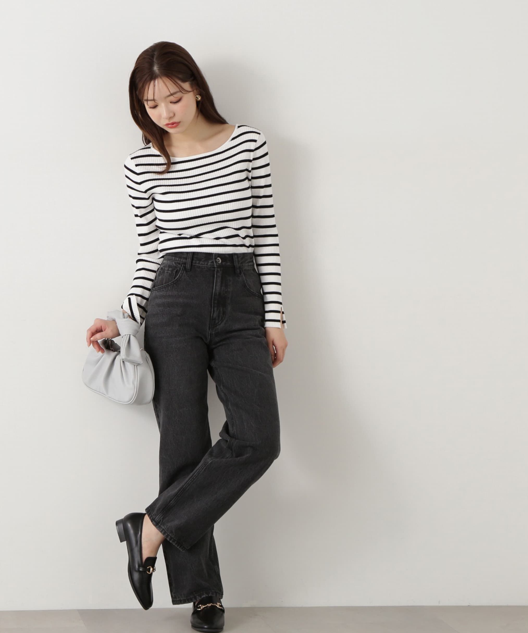 PROPORTION BODY DRESSING「ボートネックリブニット」|ニット・セーター|