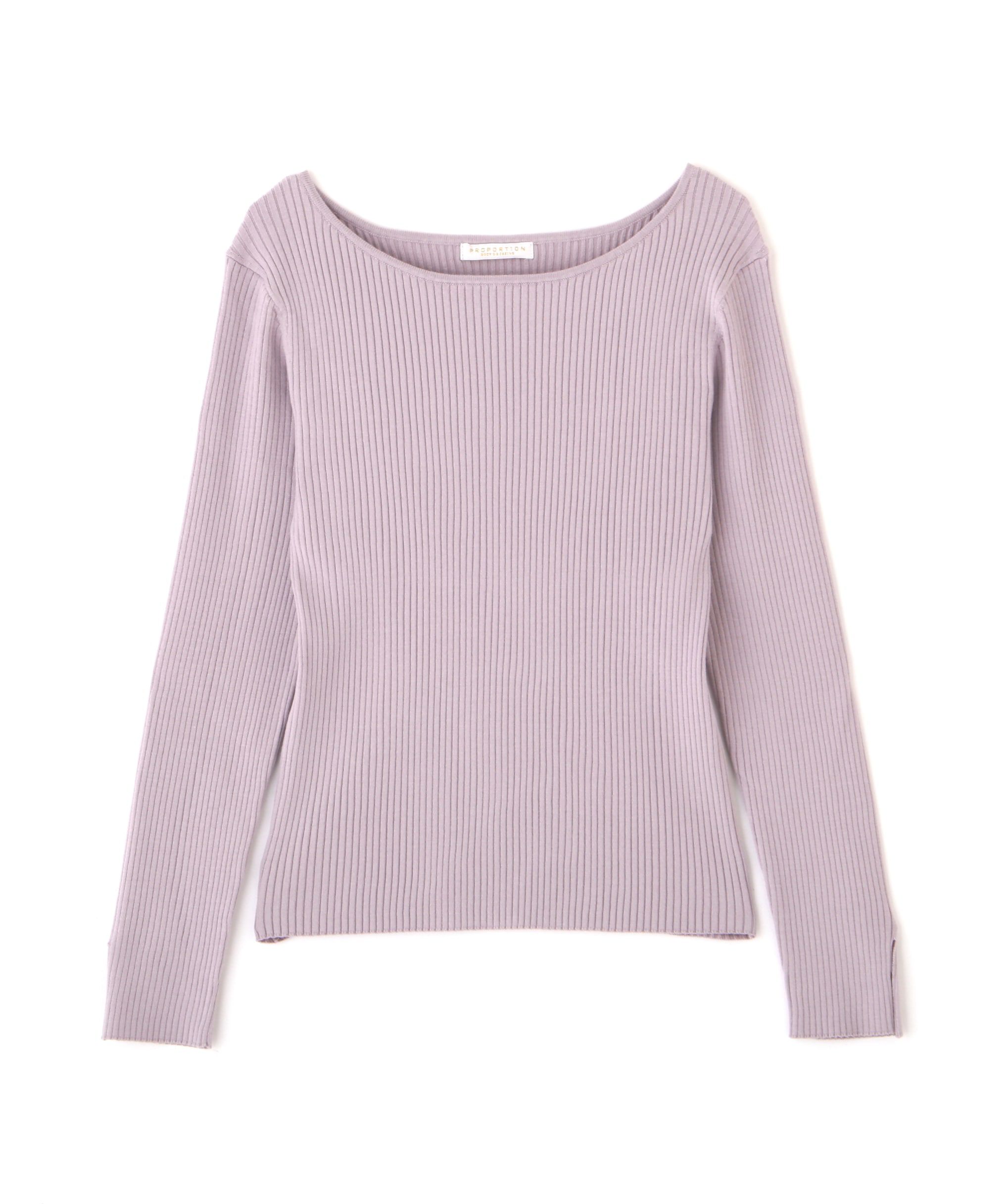 PROPORTION BODY DRESSING「ボートネックリブニット」|ニット・セーター|