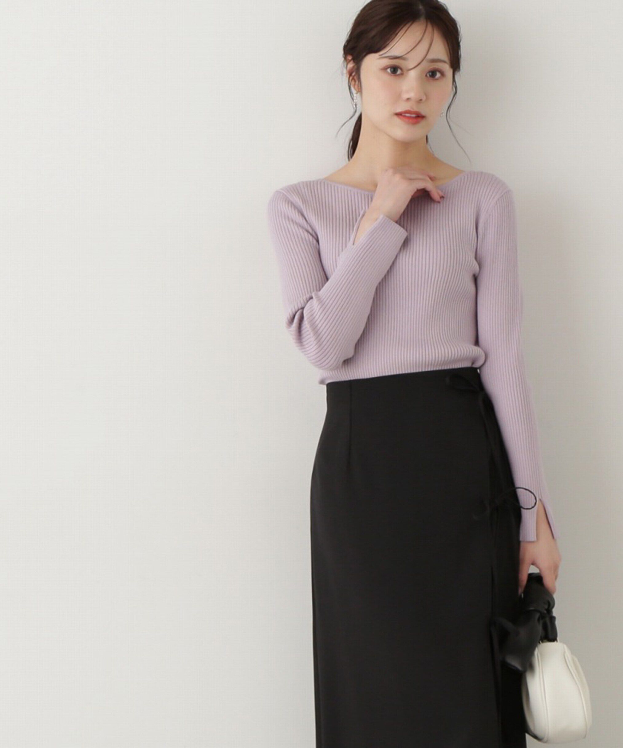 PROPORTION BODY DRESSING「ボートネックリブニット」|ニット・セーター|