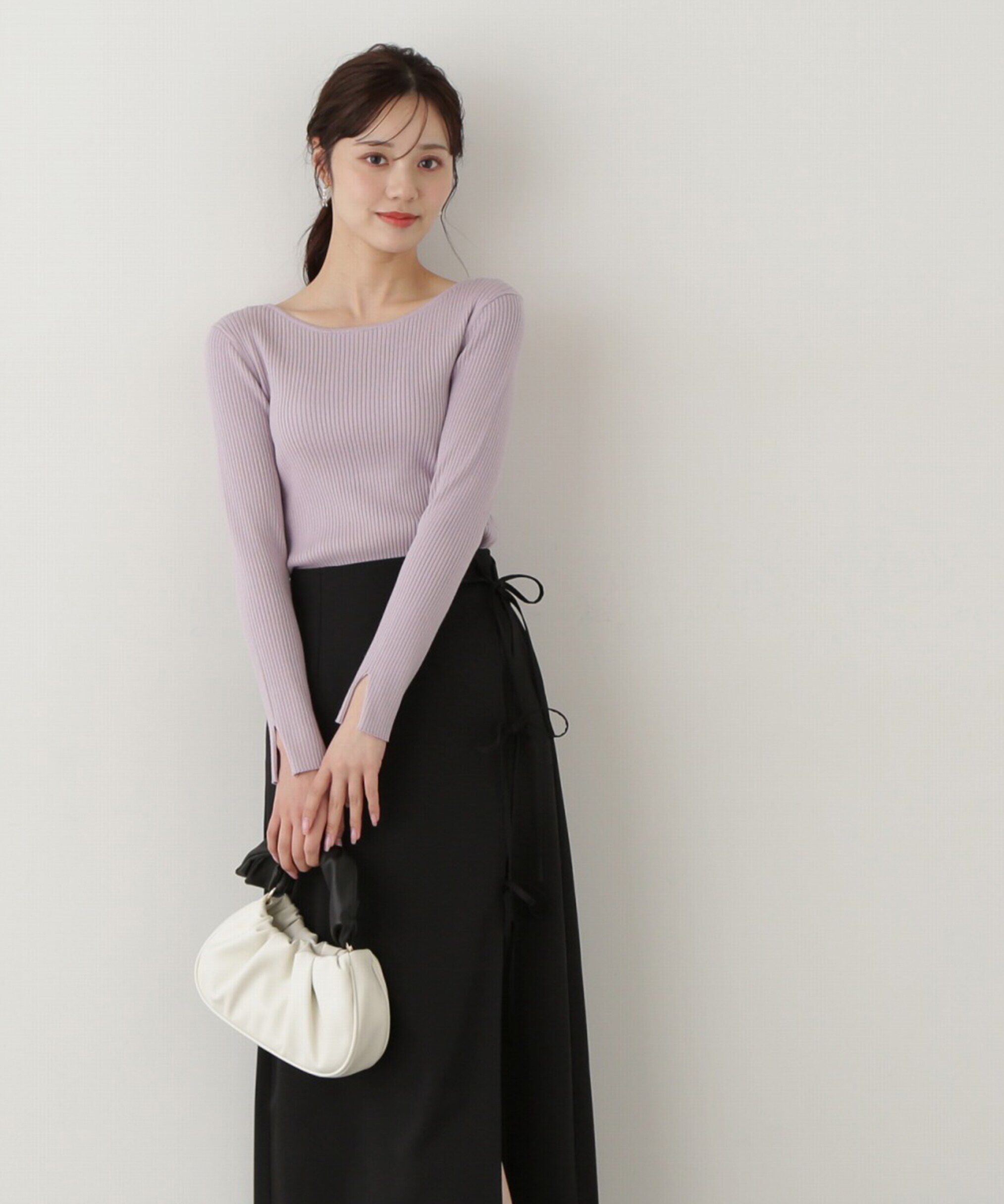 PROPORTION BODY DRESSING「ボートネックリブニット」|ニット・セーター|