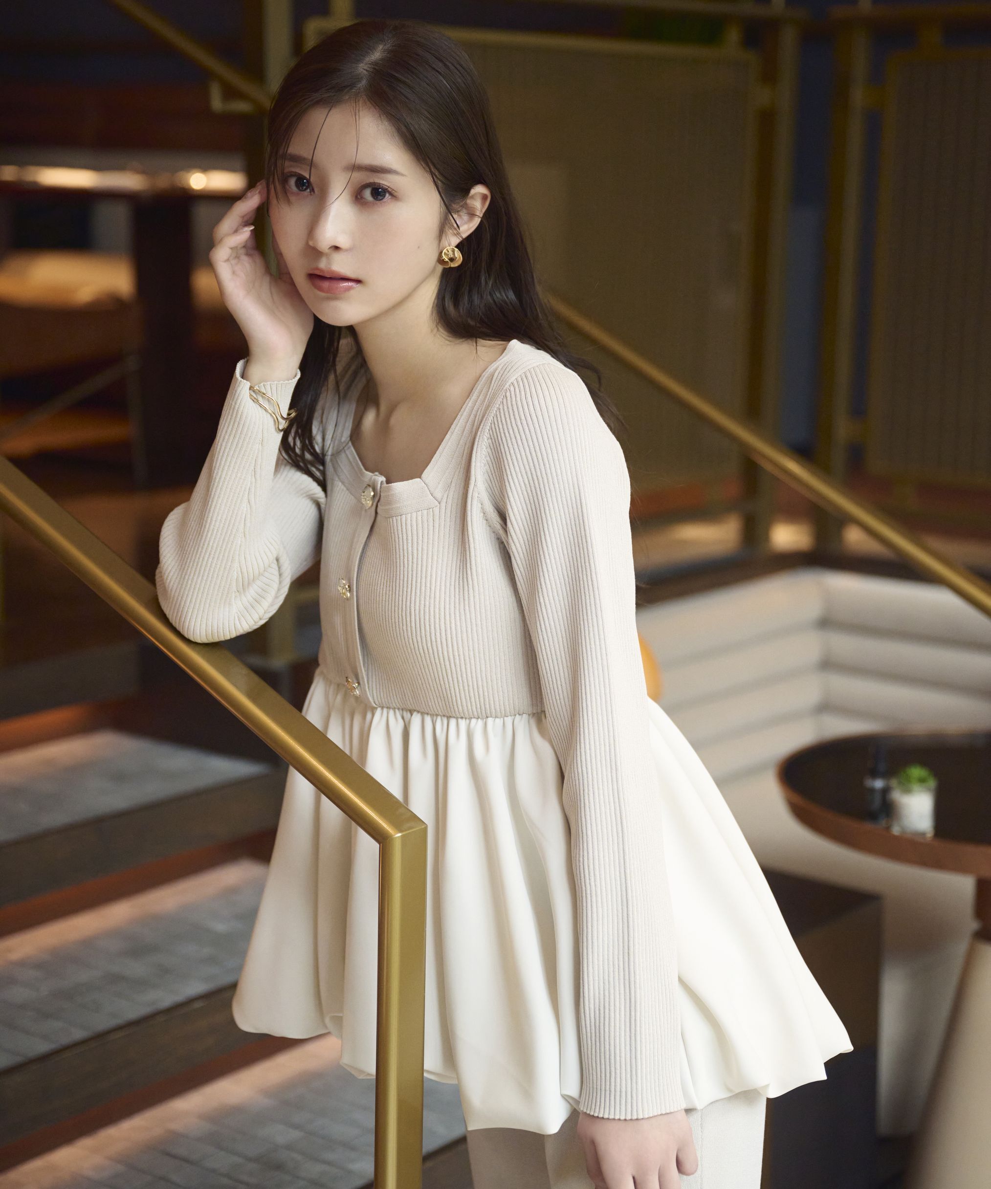 PROPORTION BODY DRESSING「バルーンリブニット」|ニット・セーター|ベージュ&times;エク