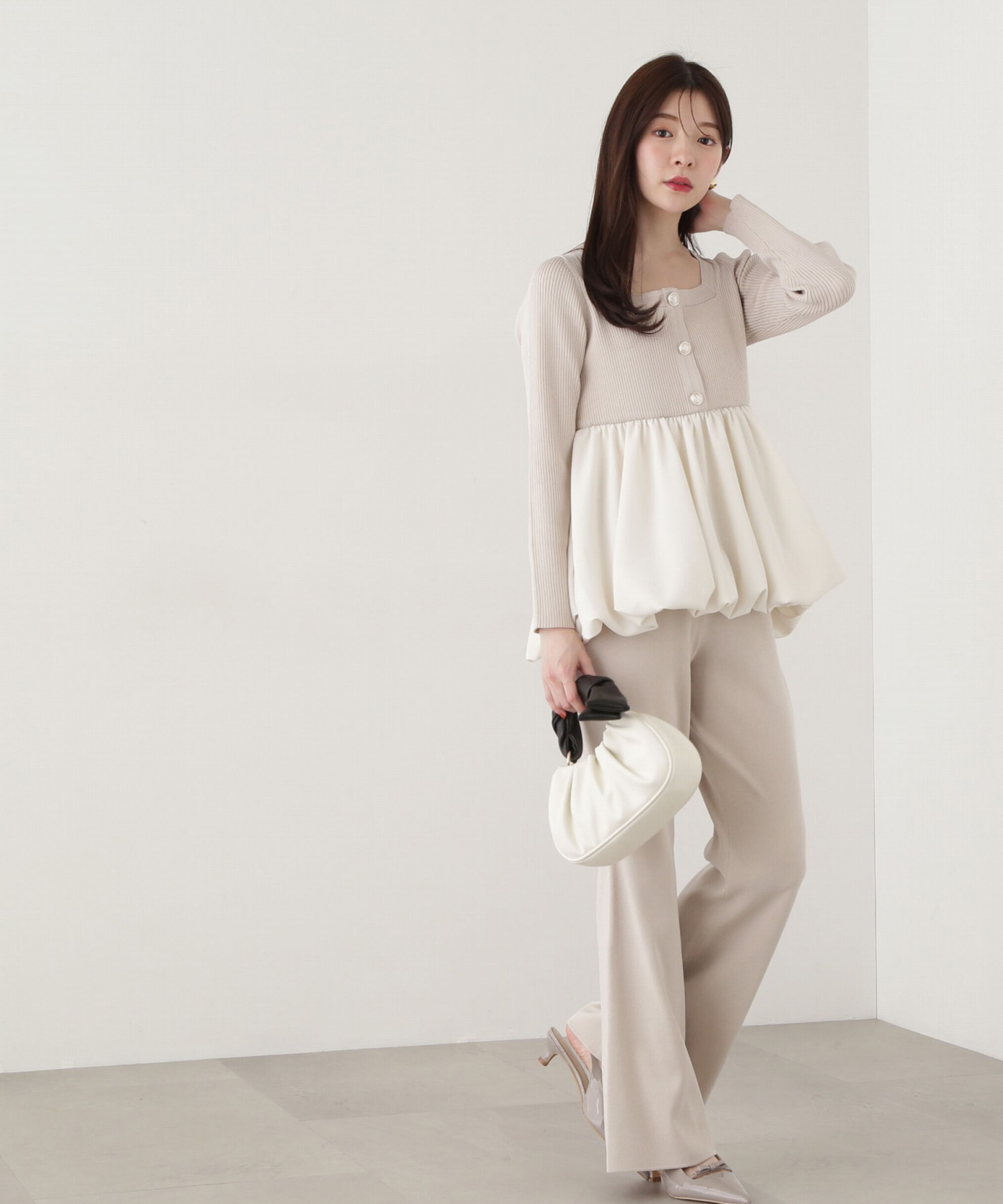 PROPORTION BODY DRESSING「バルーンリブニット」|ニット・セーター|