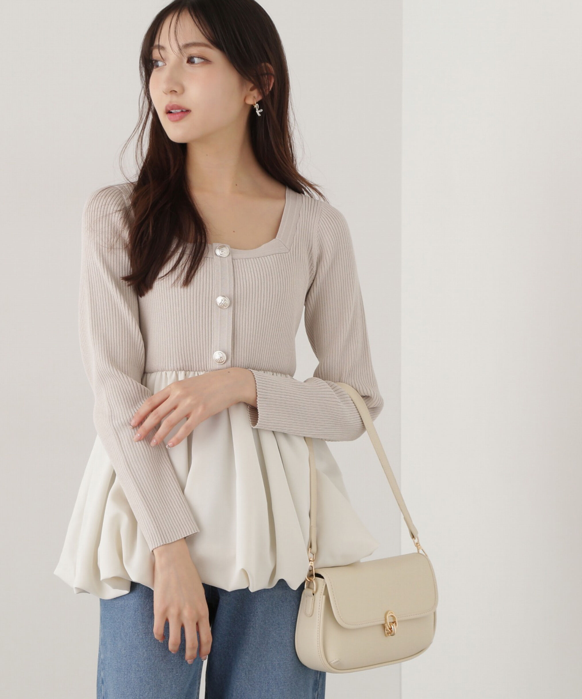 PROPORTION BODY DRESSING「バルーンリブニット」|ニット・セーター|