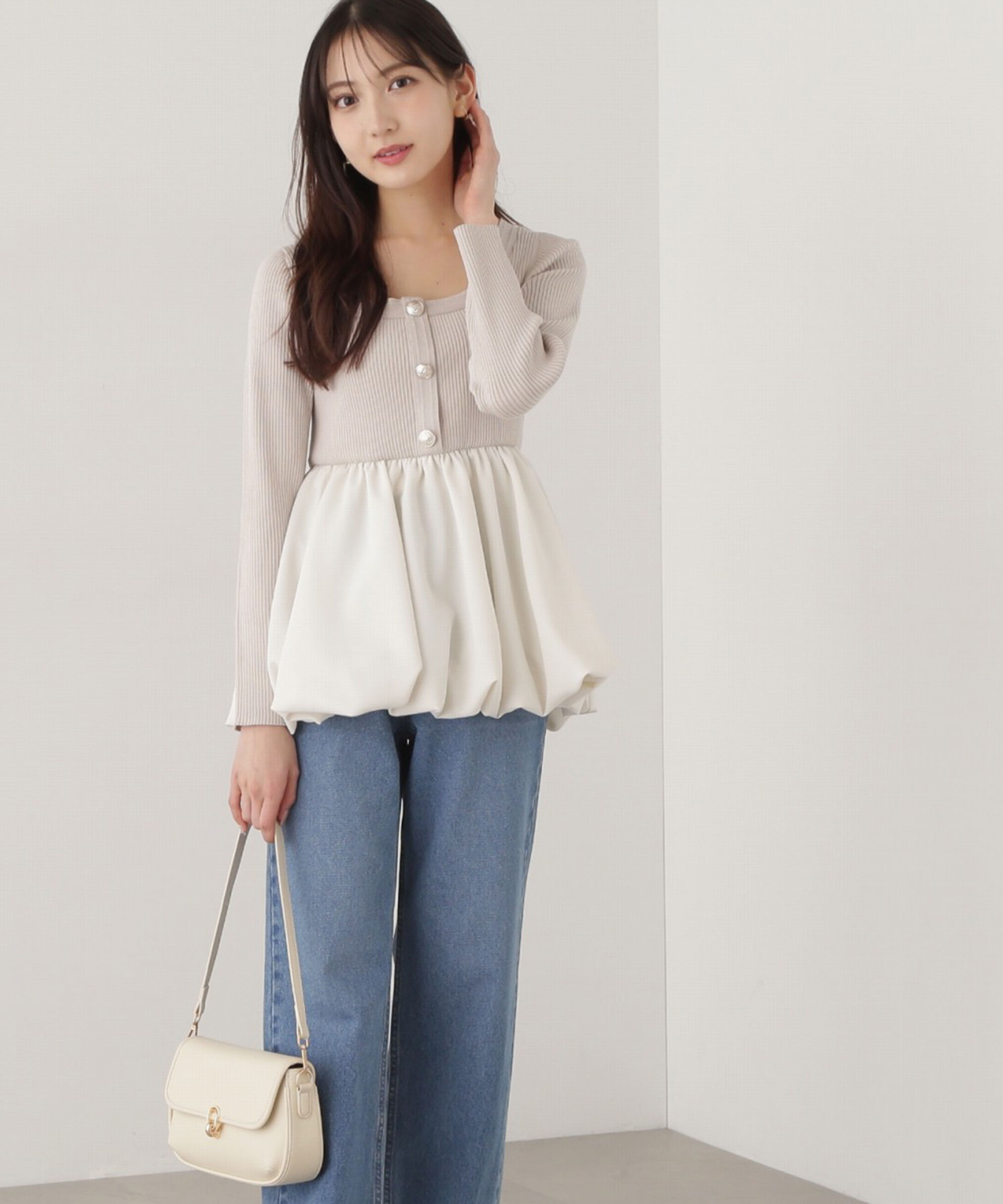 PROPORTION BODY DRESSING「バルーンリブニット」|ニット・セーター|