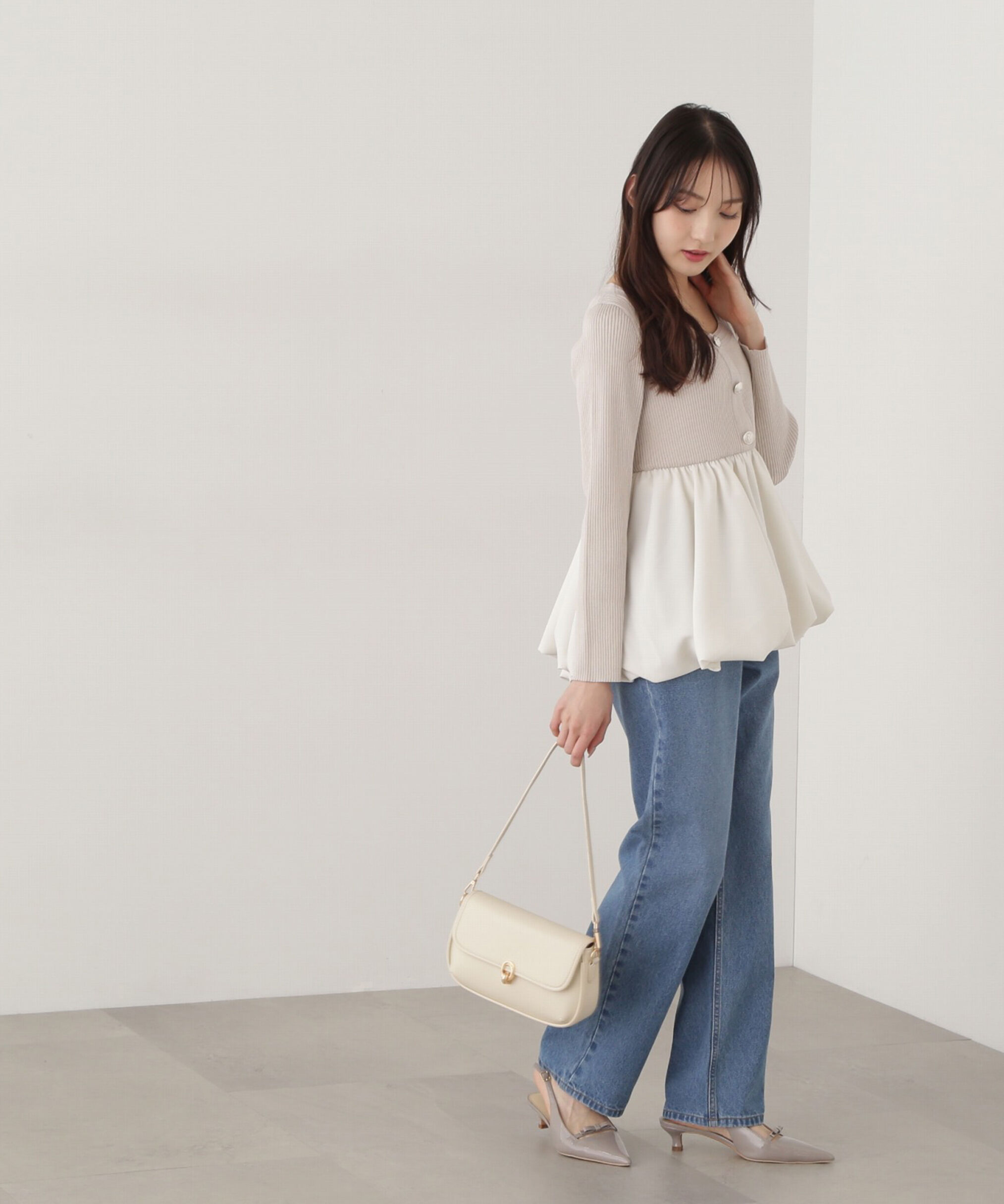 PROPORTION BODY DRESSING「バルーンリブニット」|ニット・セーター|