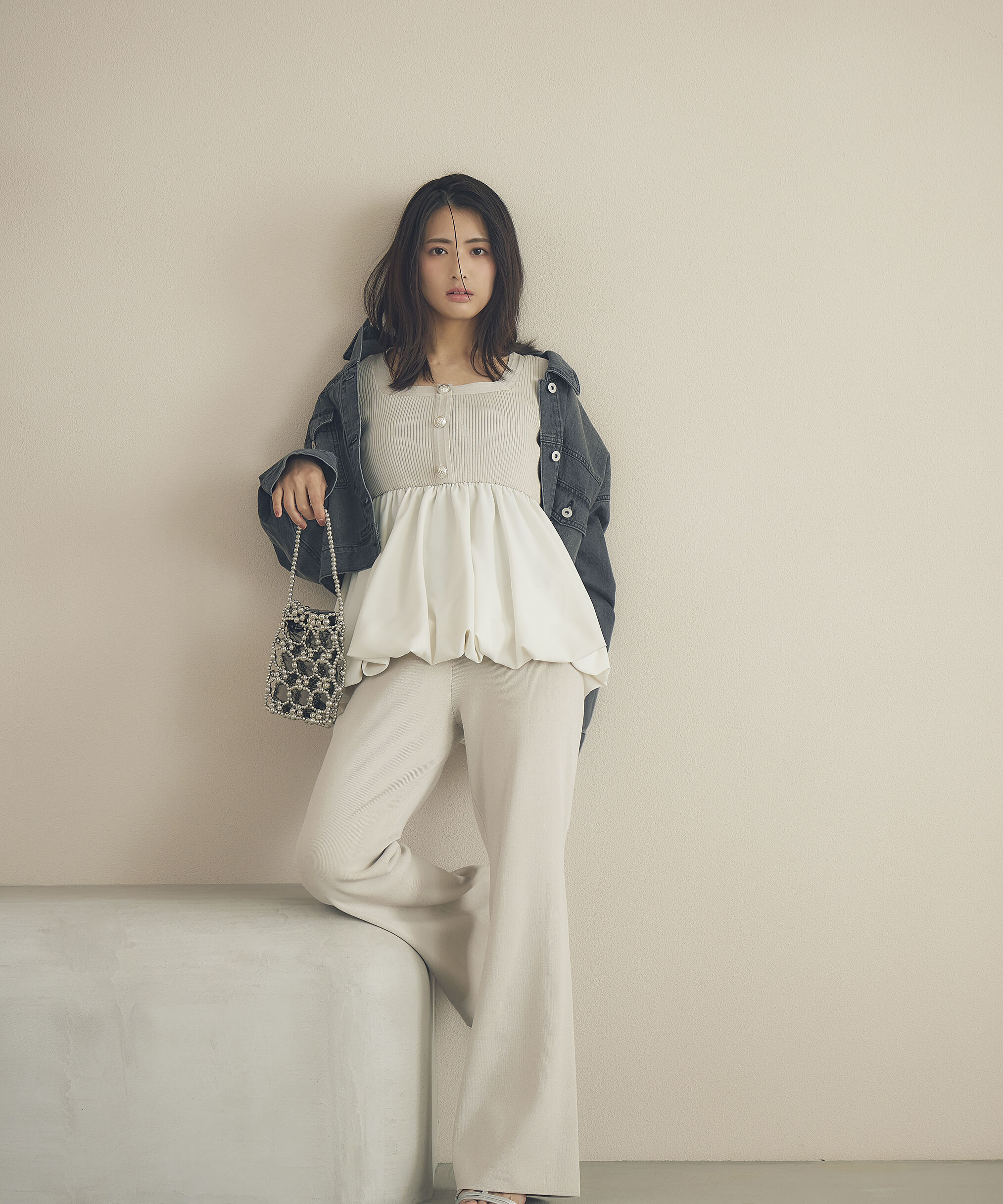 PROPORTION BODY DRESSING「バルーンリブニット」|ニット・セーター|