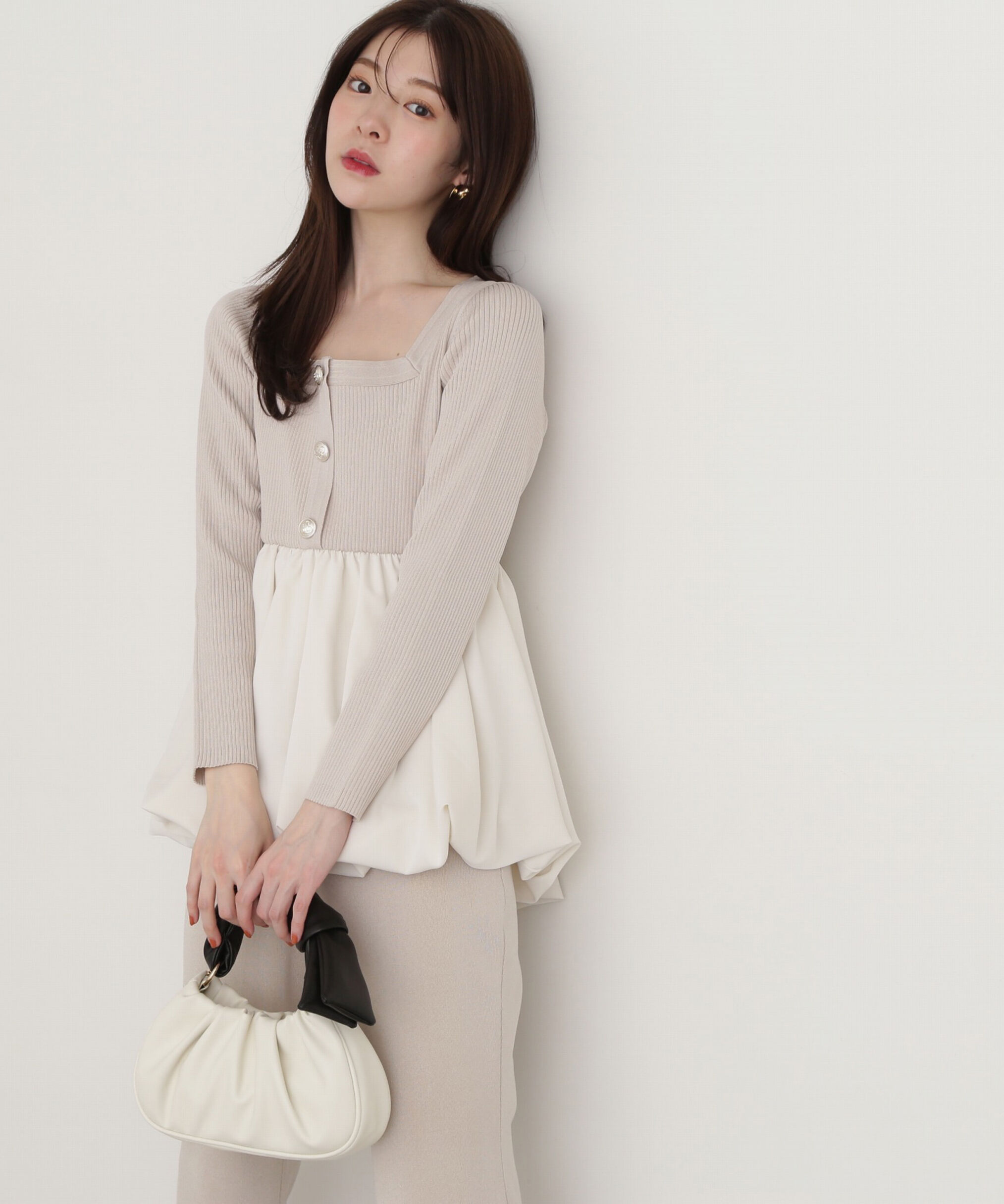 PROPORTION BODY DRESSING「バルーンリブニット」|ニット・セーター|