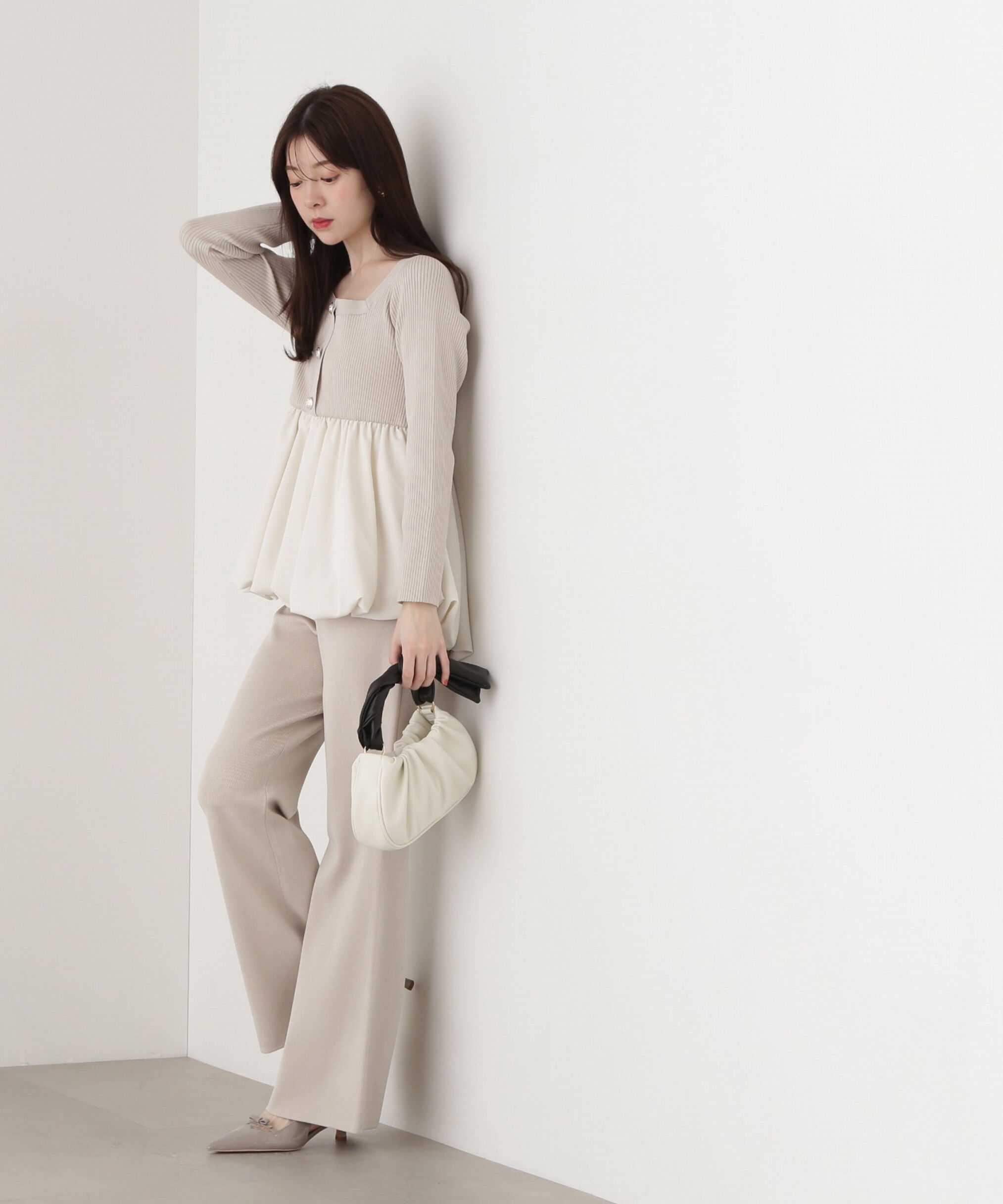 PROPORTION BODY DRESSING「バルーンリブニット」|ニット・セーター|