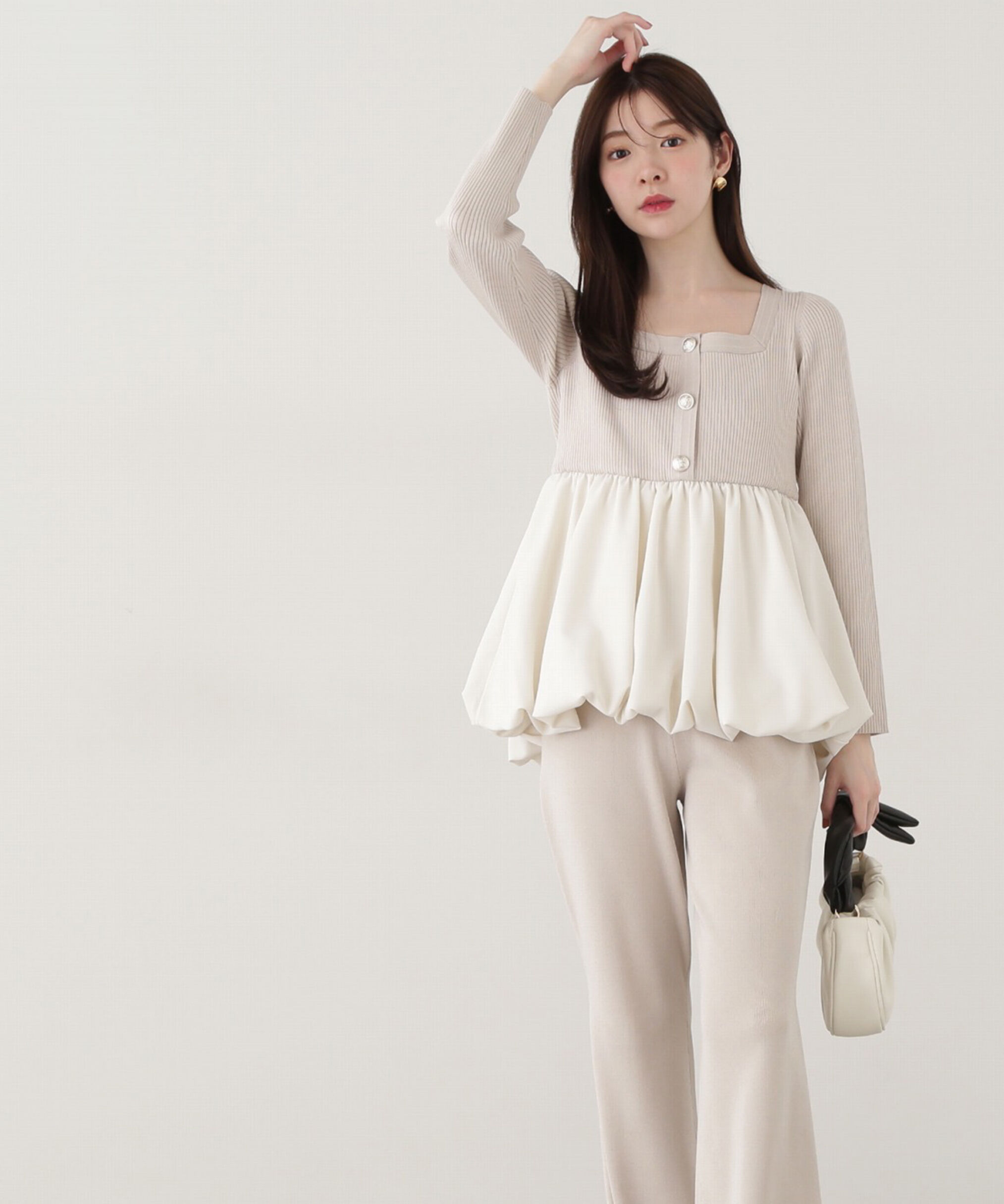 PROPORTION BODY DRESSING「バルーンリブニット」|ニット・セーター|