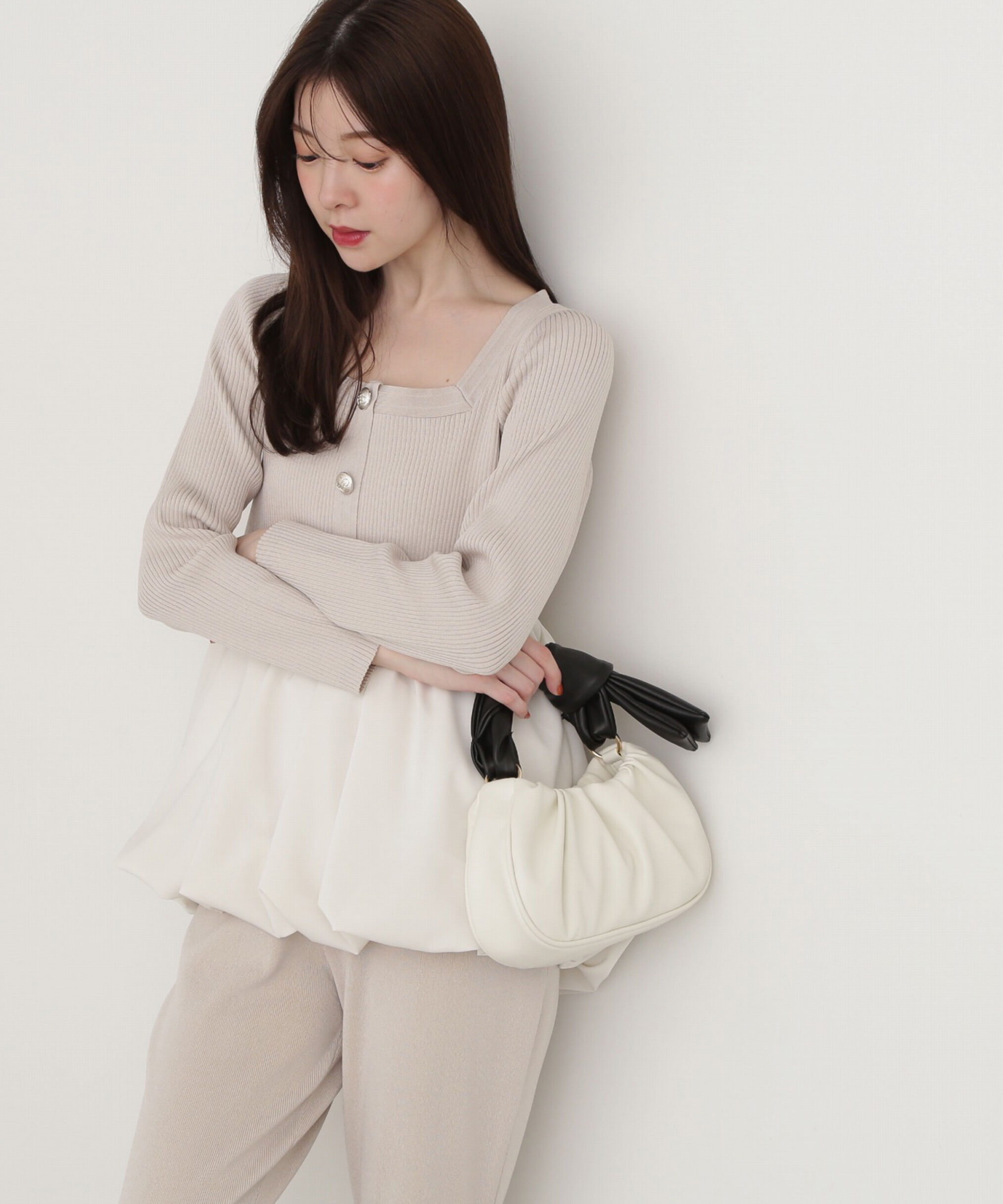 PROPORTION BODY DRESSING「バルーンリブニット」|ニット・セーター|