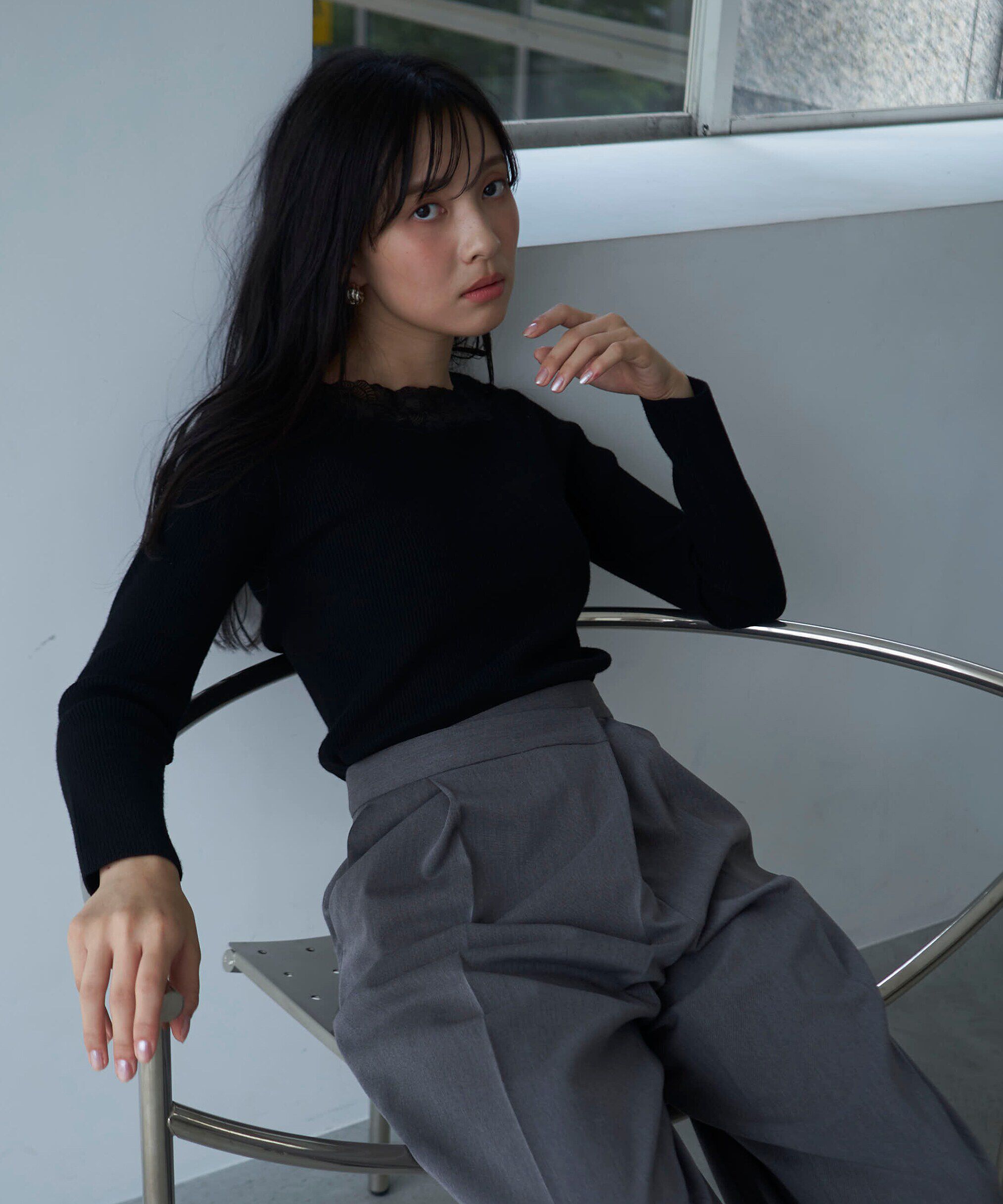 PROPORTION BODY DRESSING「エンブロイダリーリブニット WEB限定」|ニット・セーター|