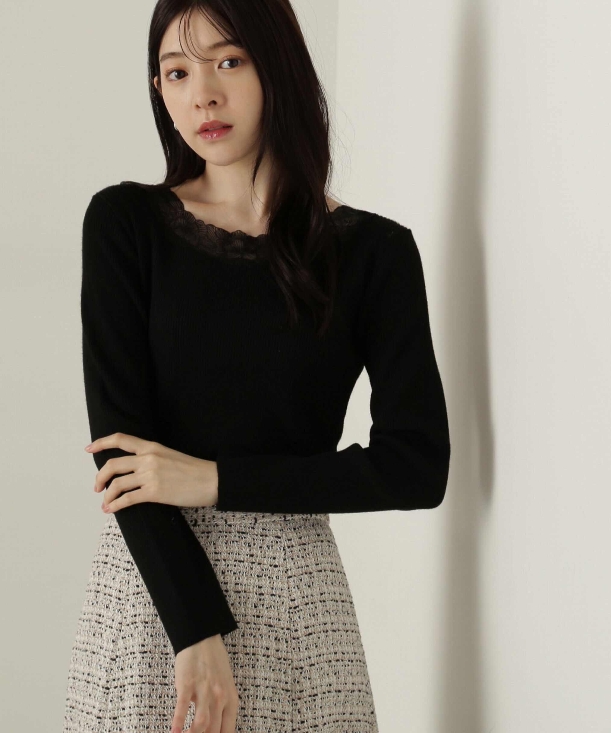 PROPORTION BODY DRESSING「エンブロイダリーリブニット WEB限定」|ニット・セーター|