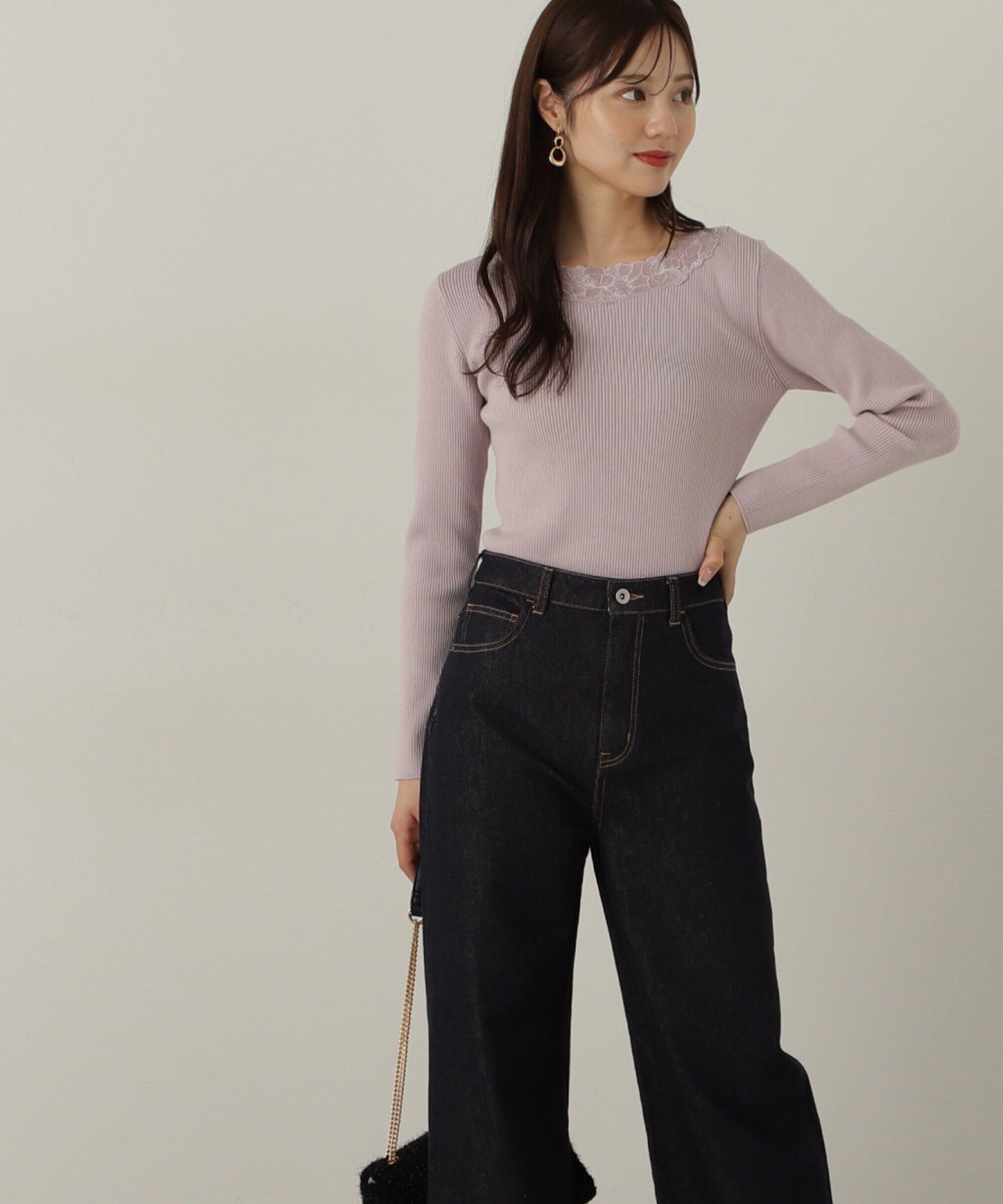 PROPORTION BODY DRESSING「エンブロイダリーリブニット WEB限定」|ニット・セーター|