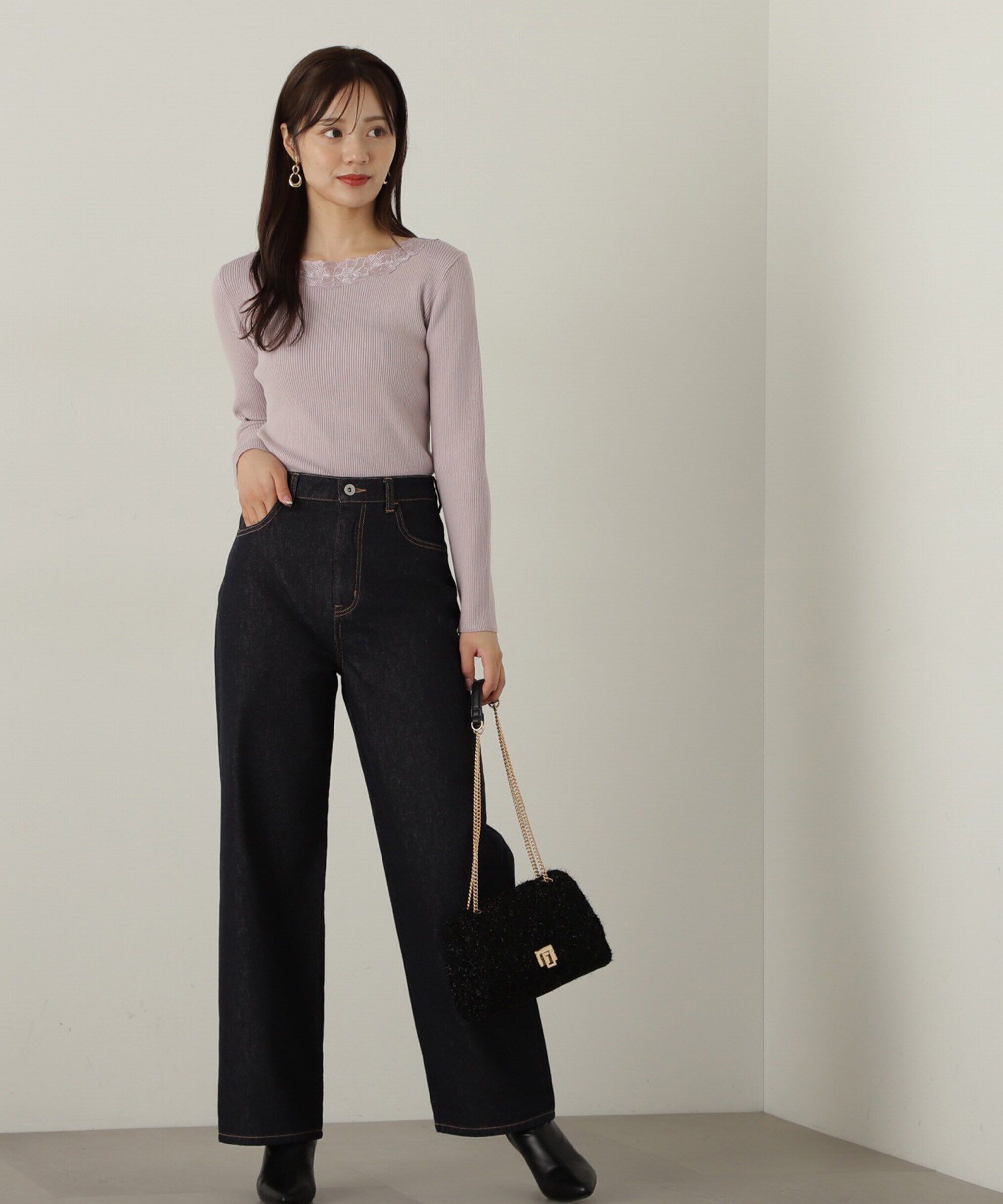 PROPORTION BODY DRESSING「エンブロイダリーリブニット WEB限定」|ニット・セーター|