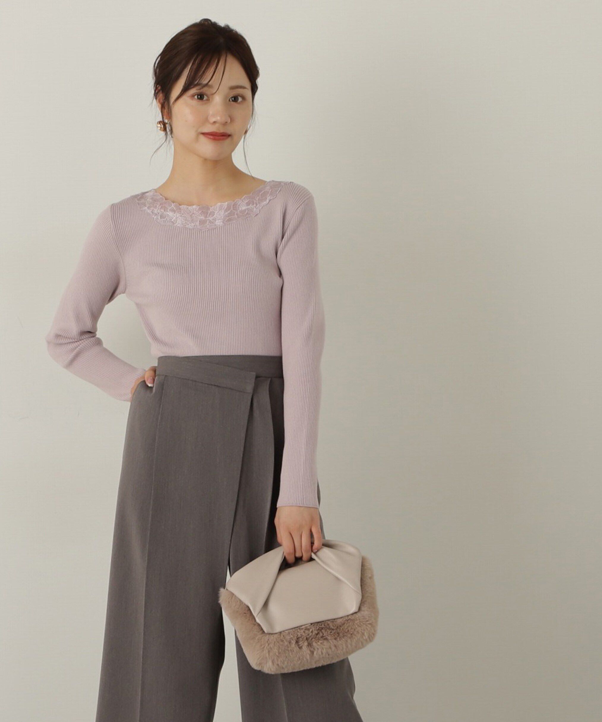 PROPORTION BODY DRESSING「エンブロイダリーリブニット WEB限定」|ニット・セーター|