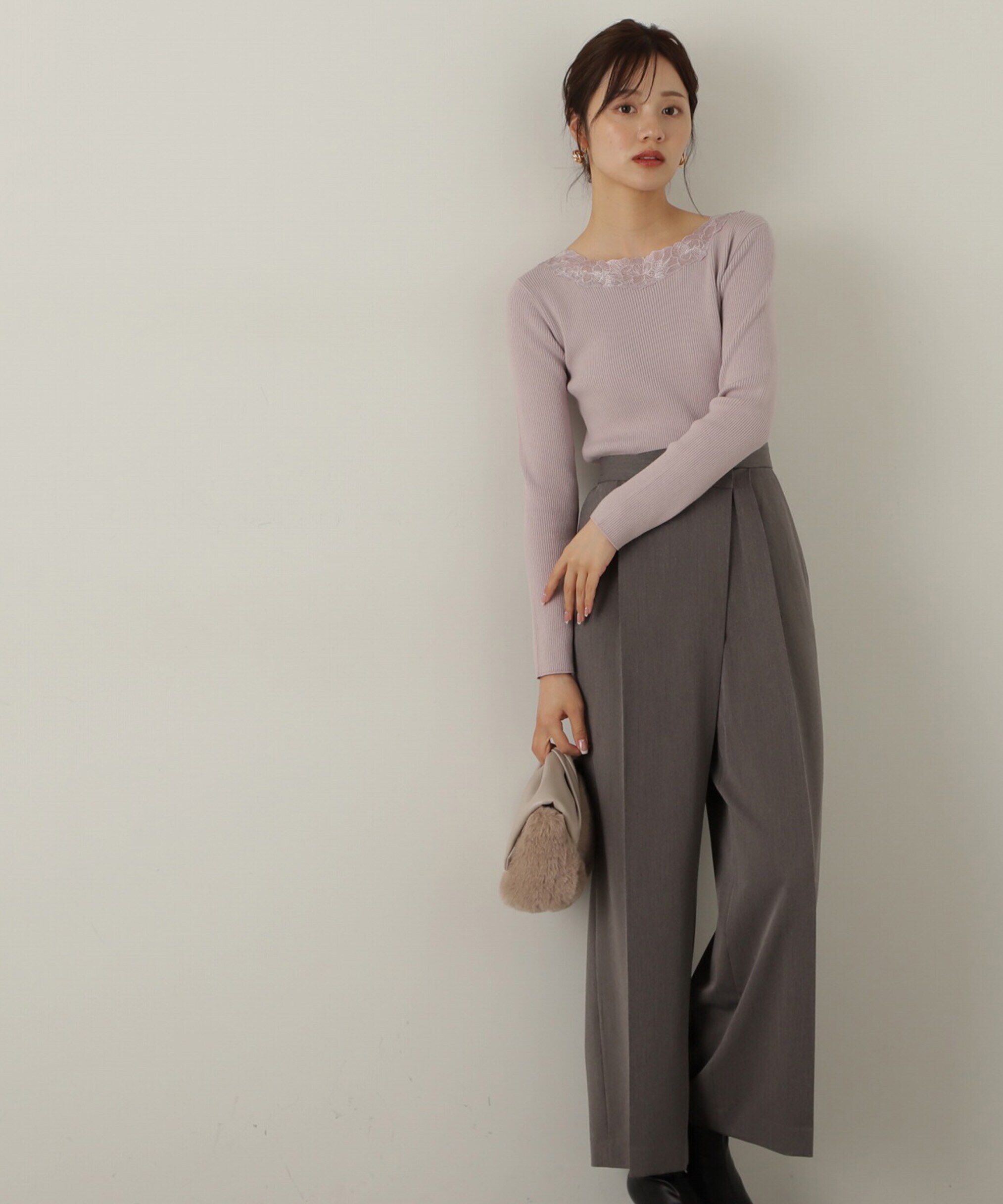 PROPORTION BODY DRESSING「エンブロイダリーリブニット WEB限定」|ニット・セーター|