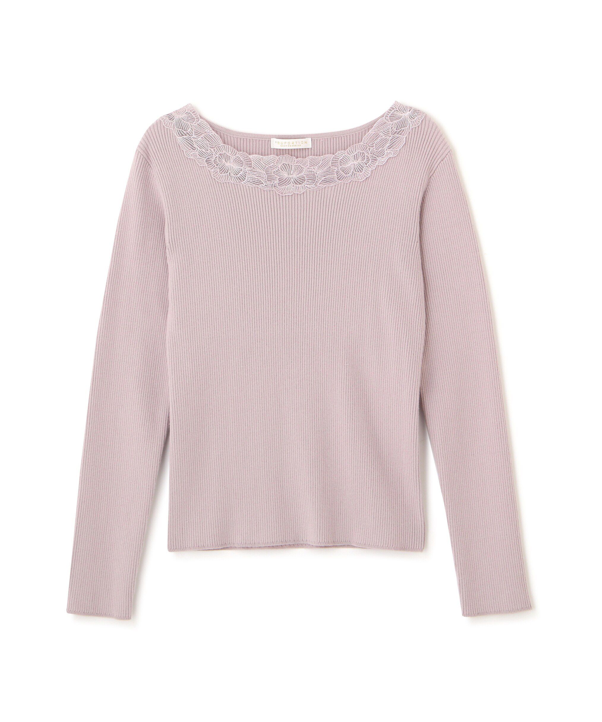 PROPORTION BODY DRESSING「エンブロイダリーリブニット WEB限定」|ニット・セーター|