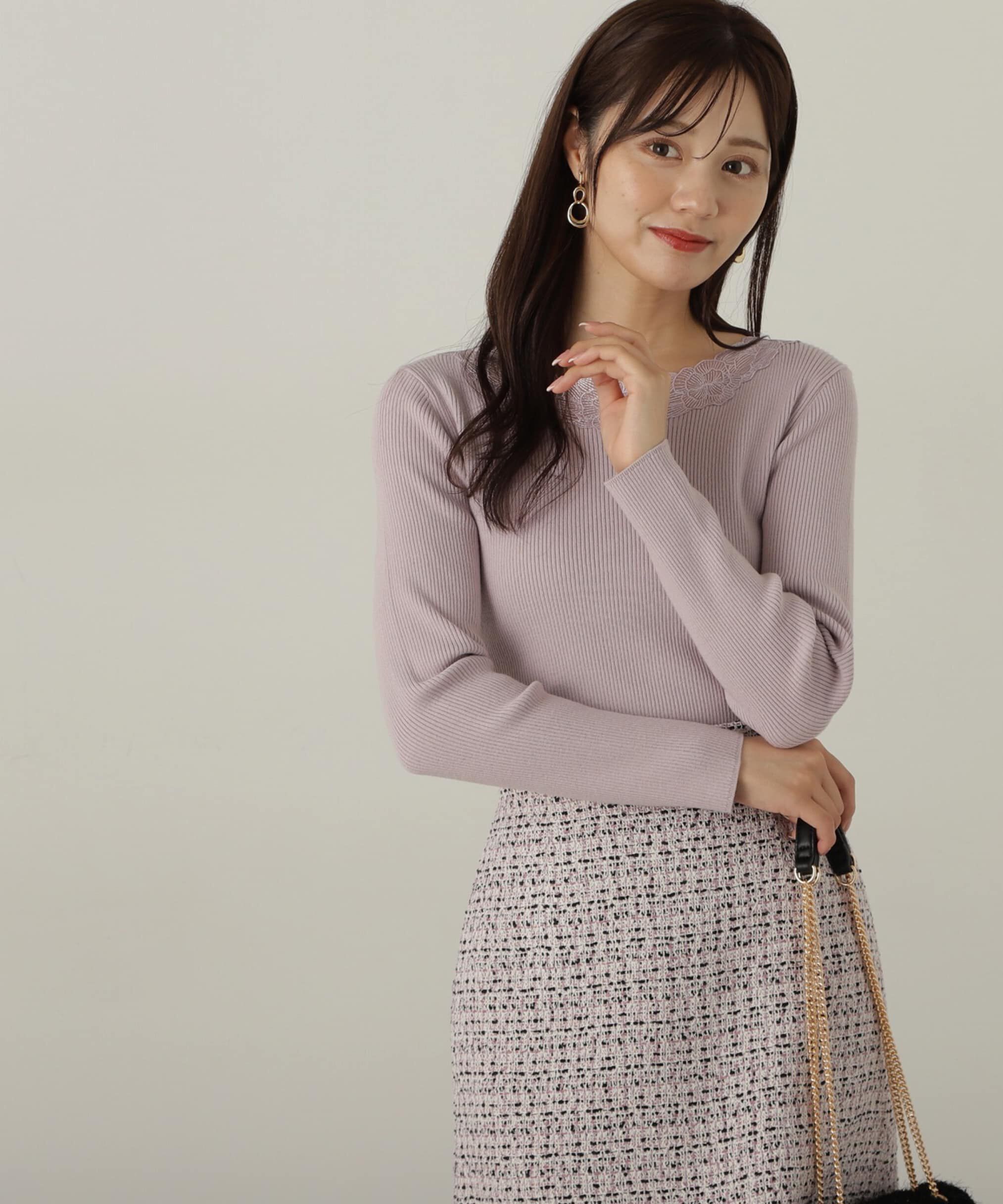 PROPORTION BODY DRESSING「エンブロイダリーリブニット WEB限定」|ニット・セーター|