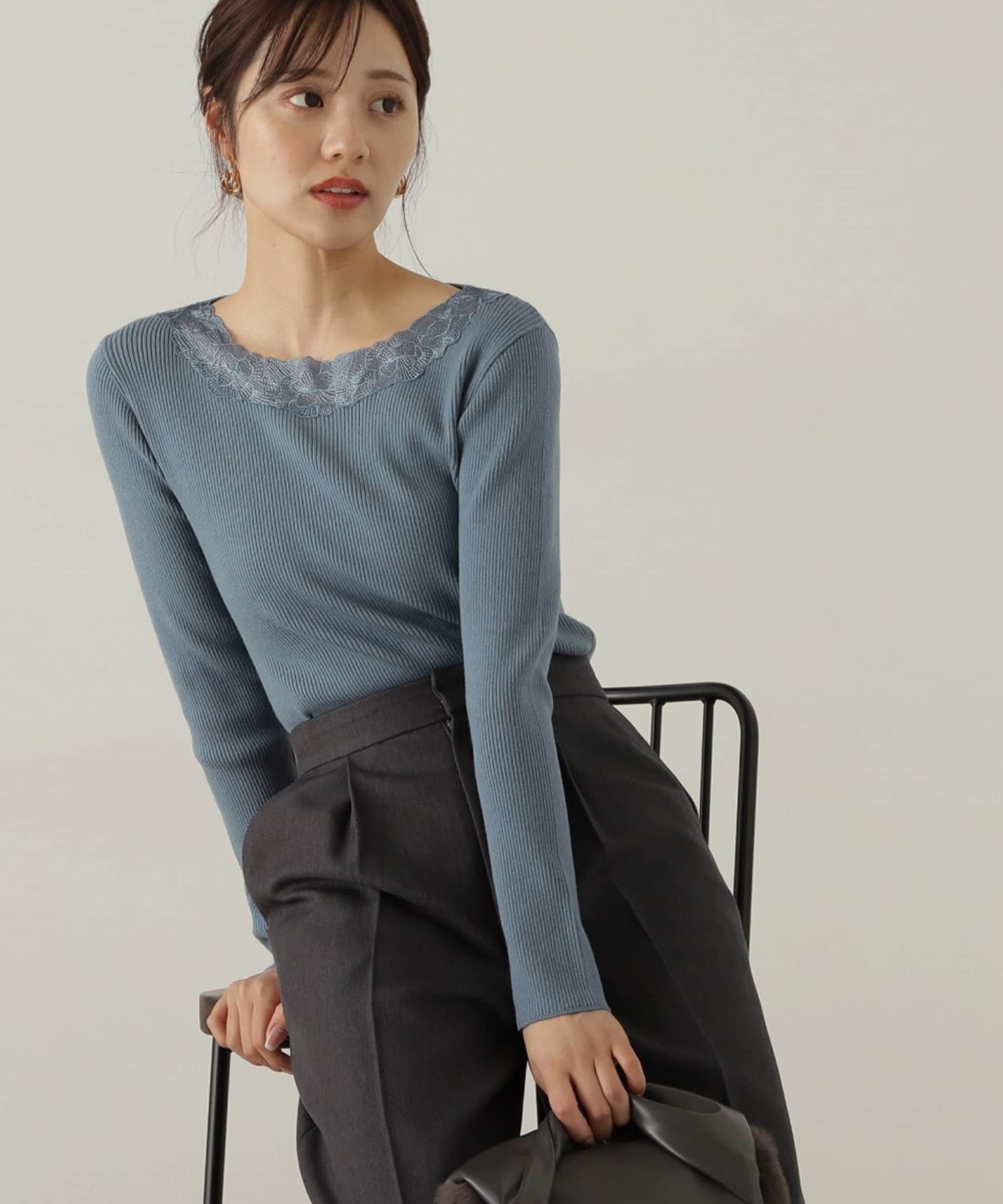 PROPORTION BODY DRESSING「エンブロイダリーリブニット WEB限定」|ニット・セーター|