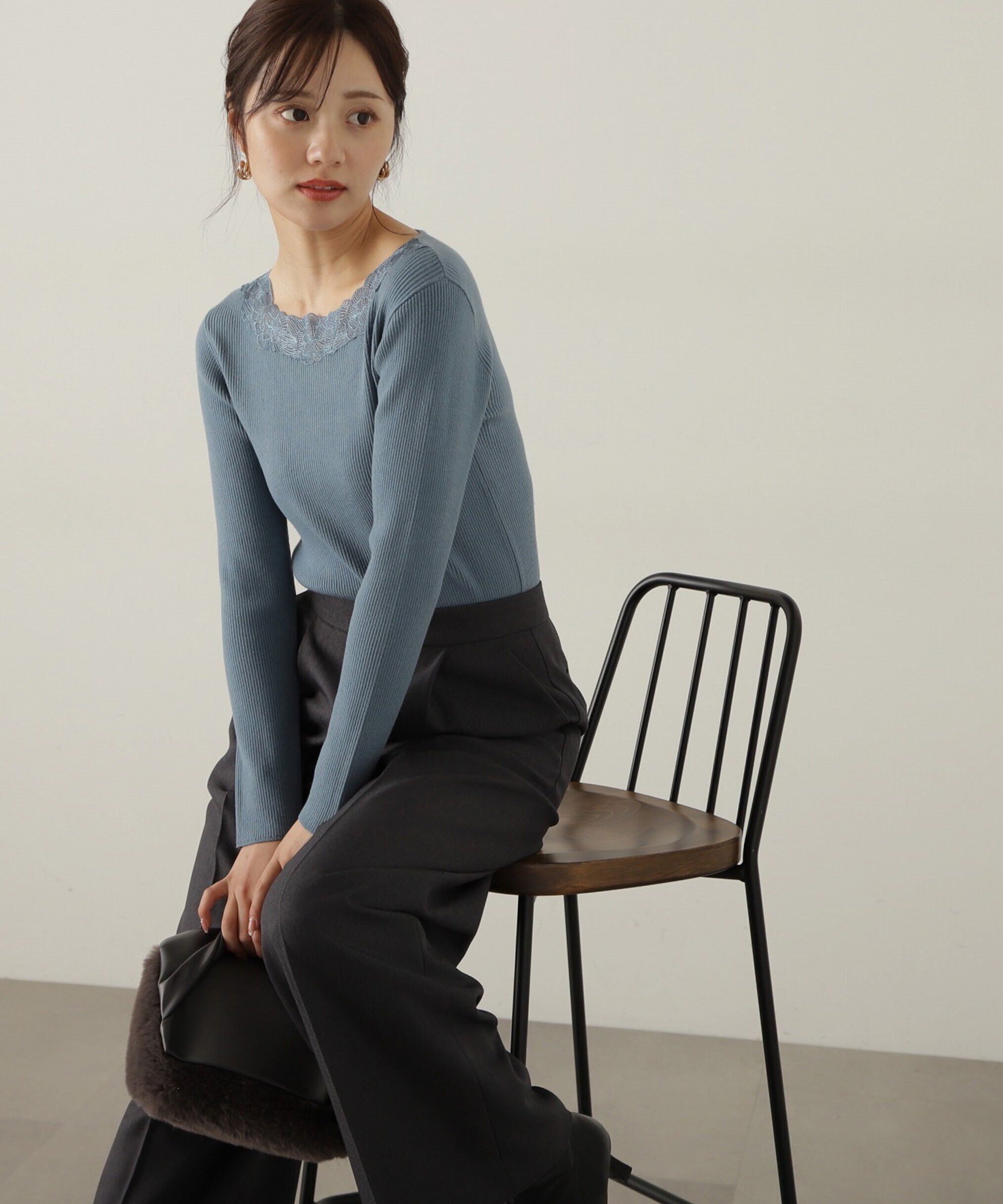 PROPORTION BODY DRESSING「エンブロイダリーリブニット WEB限定」|ニット・セーター|