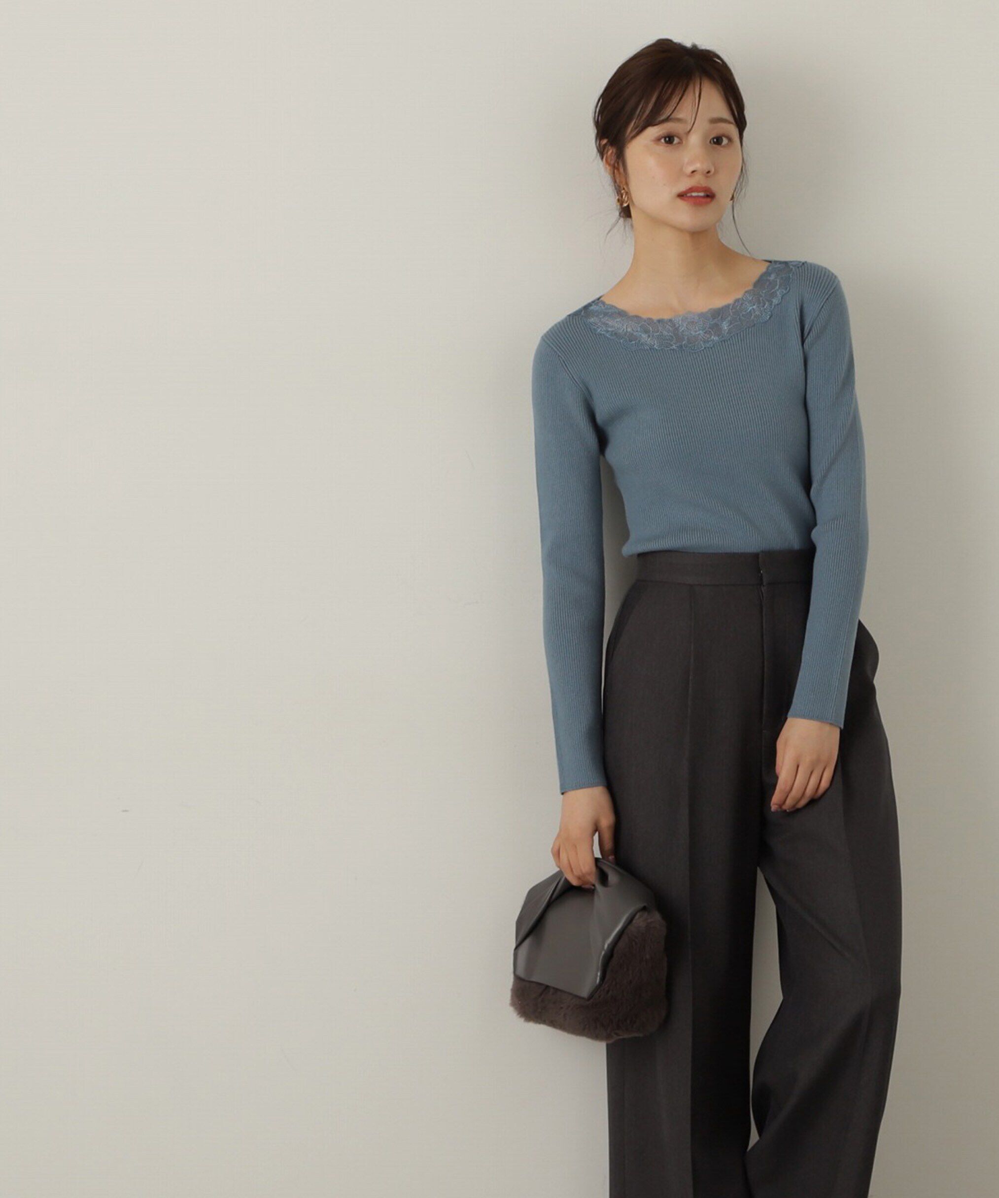 PROPORTION BODY DRESSING「エンブロイダリーリブニット WEB限定」|ニット・セーター|