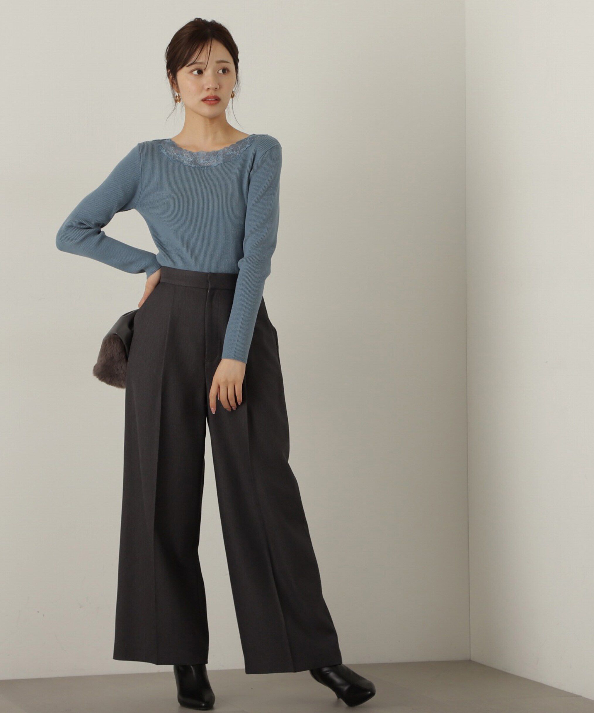 PROPORTION BODY DRESSING「エンブロイダリーリブニット WEB限定」|ニット・セーター|