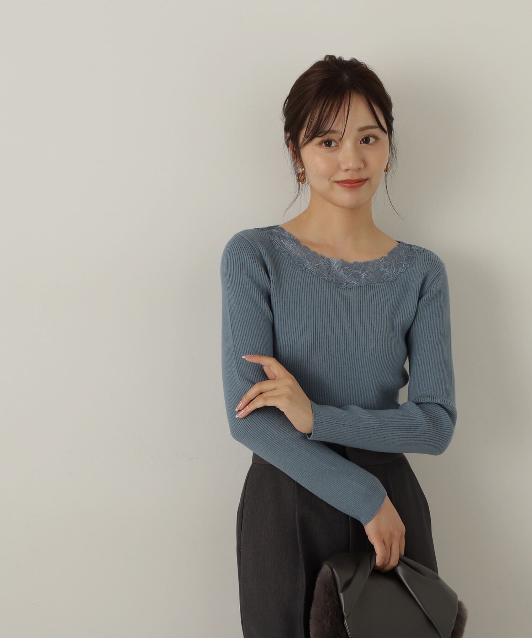 PROPORTION BODY DRESSING「エンブロイダリーリブニット WEB限定」|ニット・セーター|