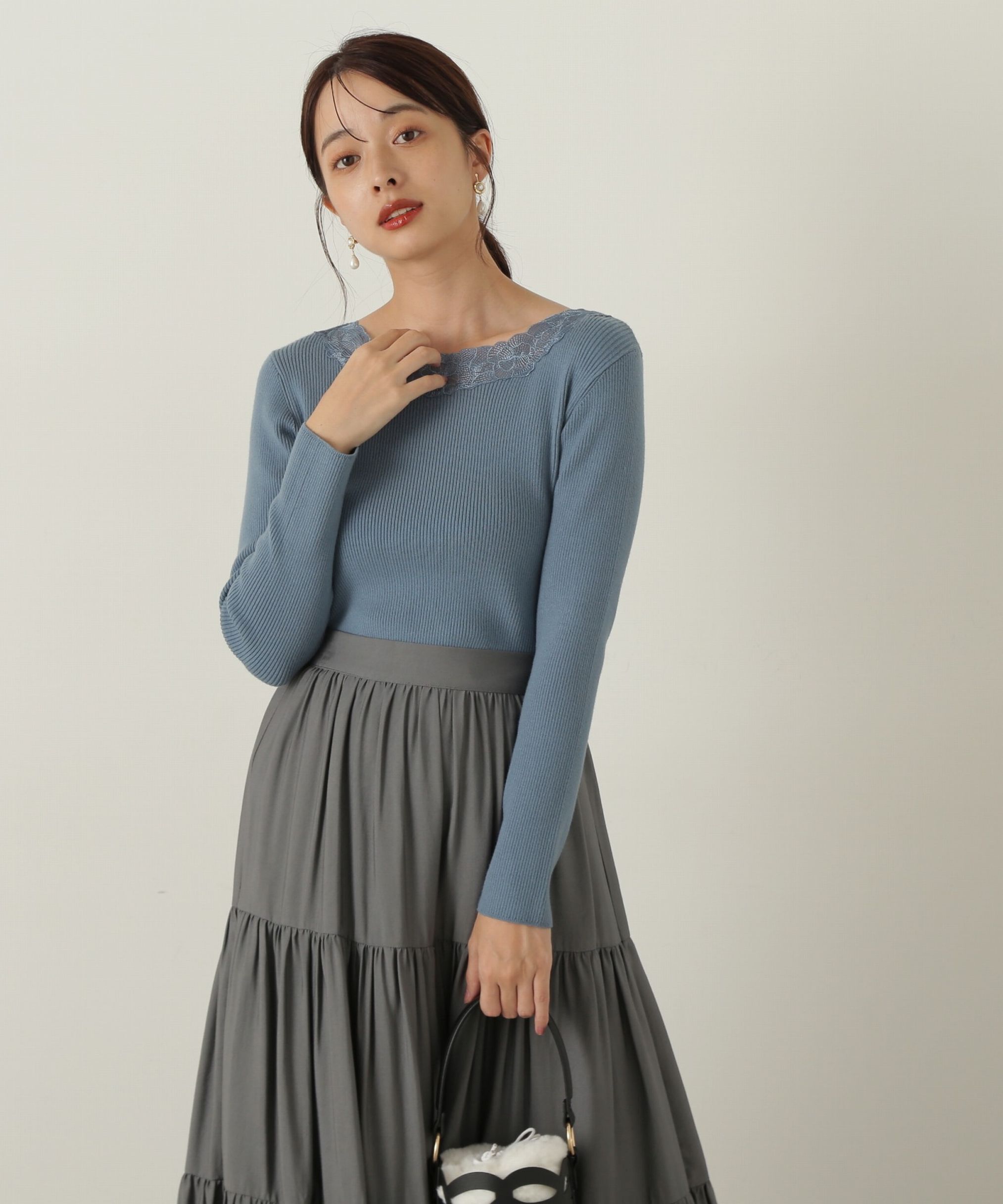 PROPORTION BODY DRESSING「エンブロイダリーリブニット WEB限定」|ニット・セーター|