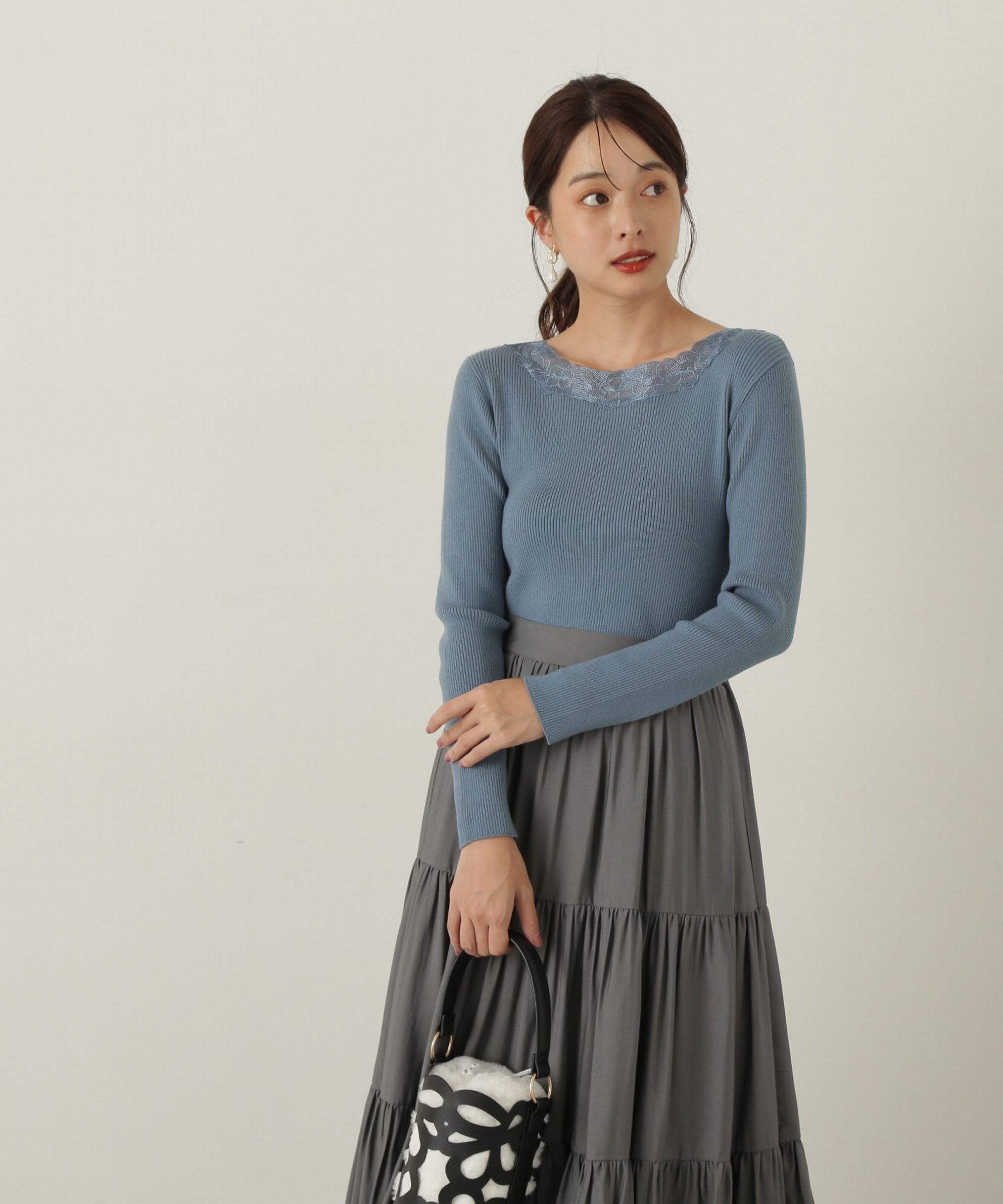 PROPORTION BODY DRESSING「エンブロイダリーリブニット WEB限定」|ニット・セーター|