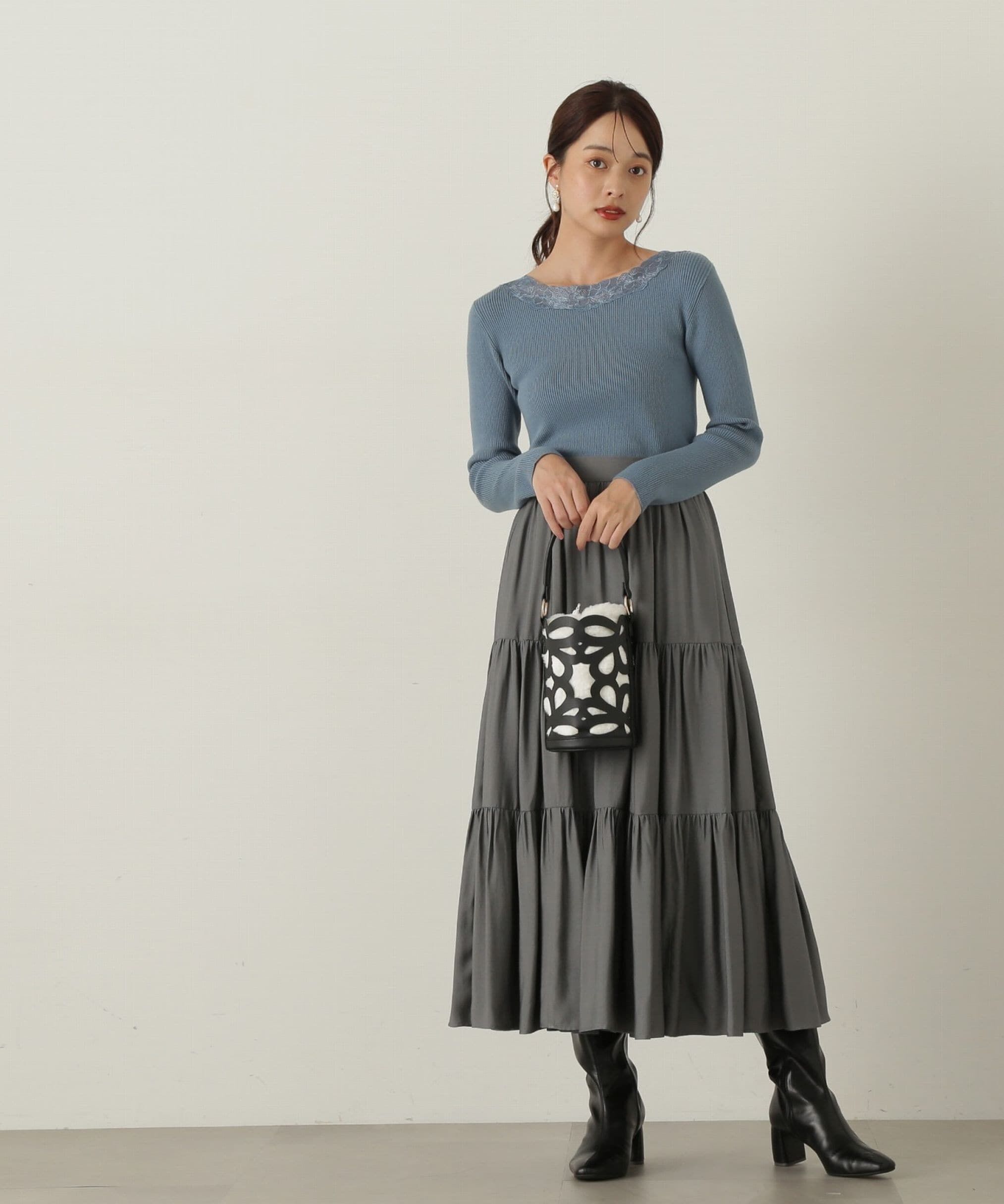 PROPORTION BODY DRESSING「エンブロイダリーリブニット WEB限定」|ニット・セーター|