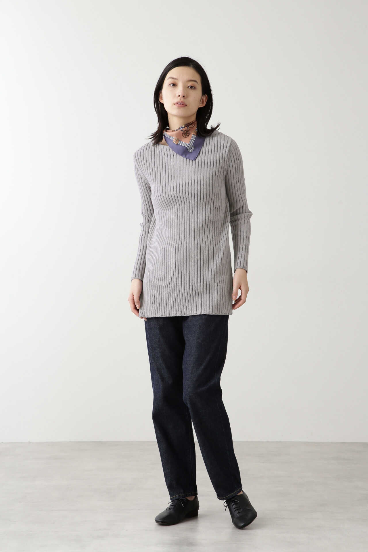  「コットンナイロンリブニット」|ニット・セーター|