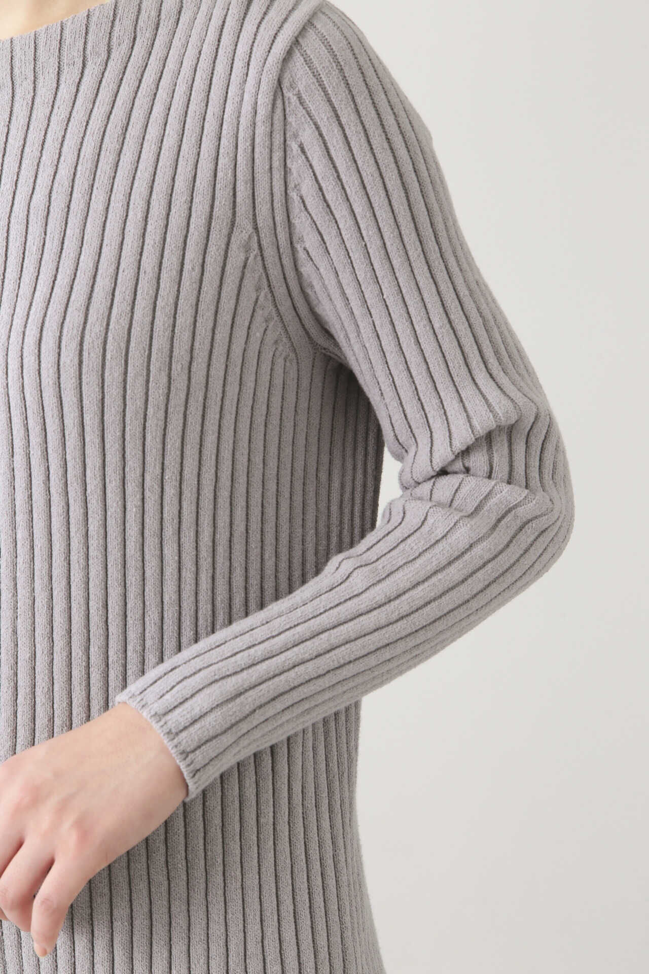  「コットンナイロンリブニット」|ニット・セーター|