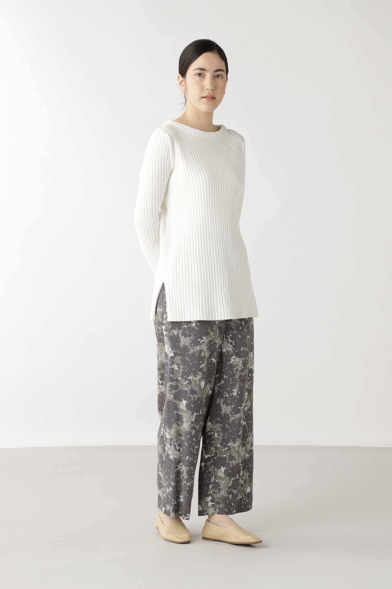  「コットンナイロンリブニット」|ニット・セーター|