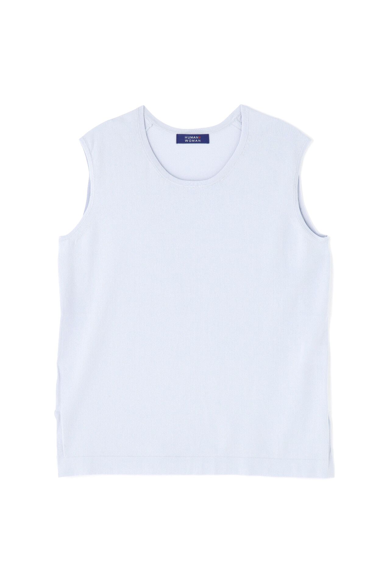  「コットンナイロンハイゲージ　ノースリーブニット」|ニット・セーター|