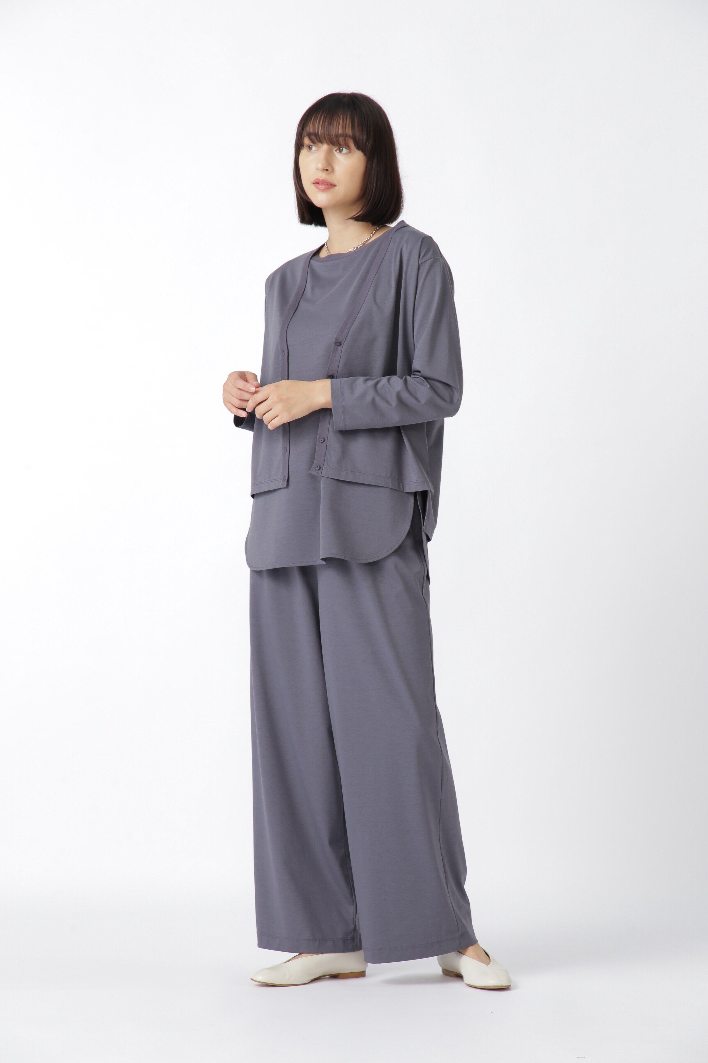  「プレーティング天竺ノースリーブプルオーバー」|Tシャツ・カットソー|