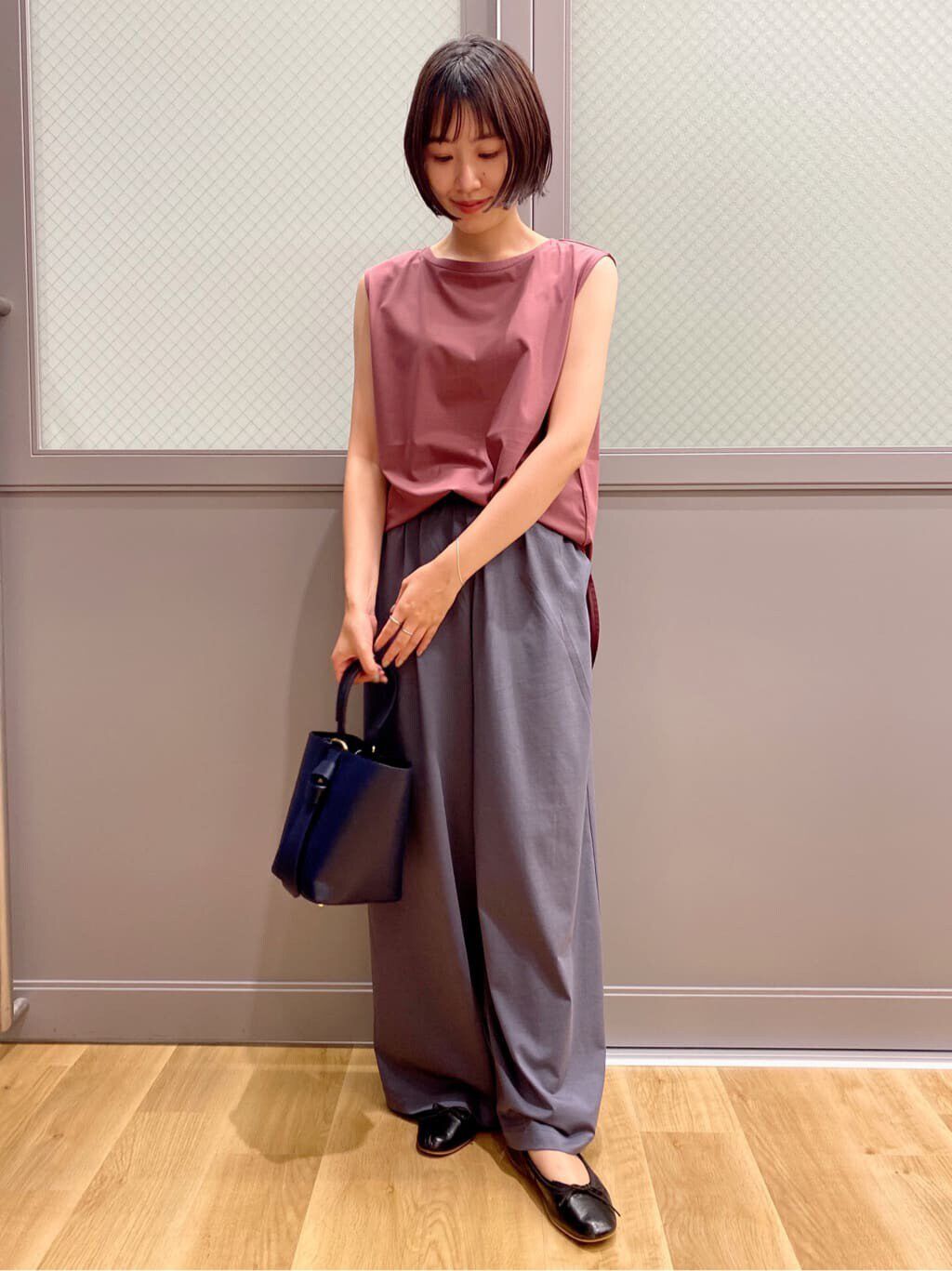  「プレーティング天竺ノースリーブプルオーバー」|Tシャツ・カットソー|