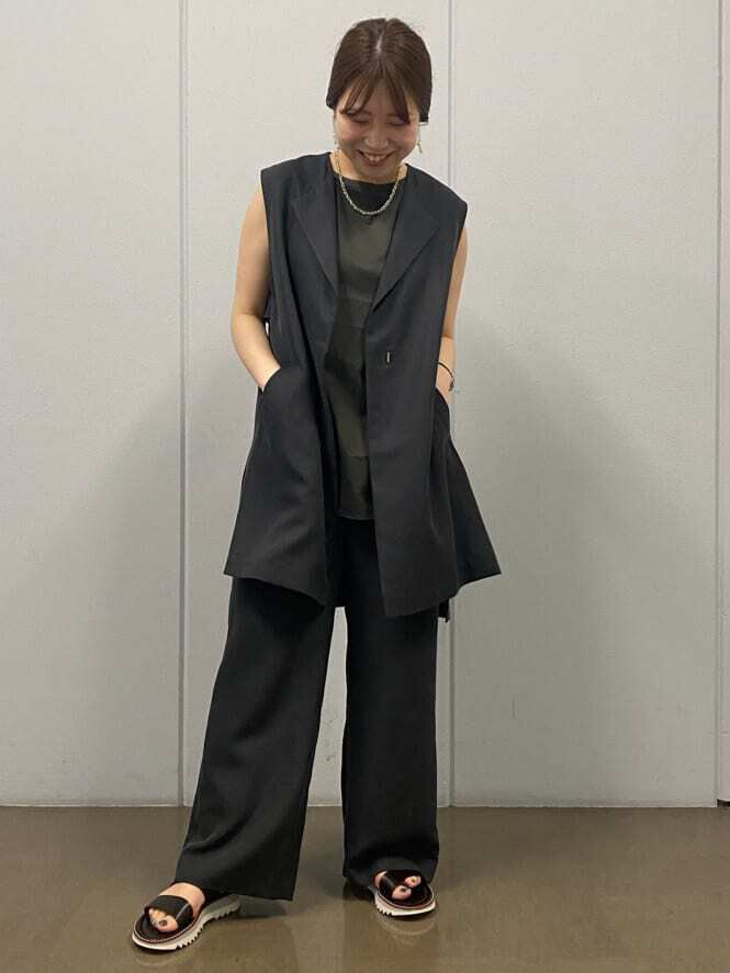  「プレーティング天竺ノースリーブプルオーバー」|Tシャツ・カットソー|